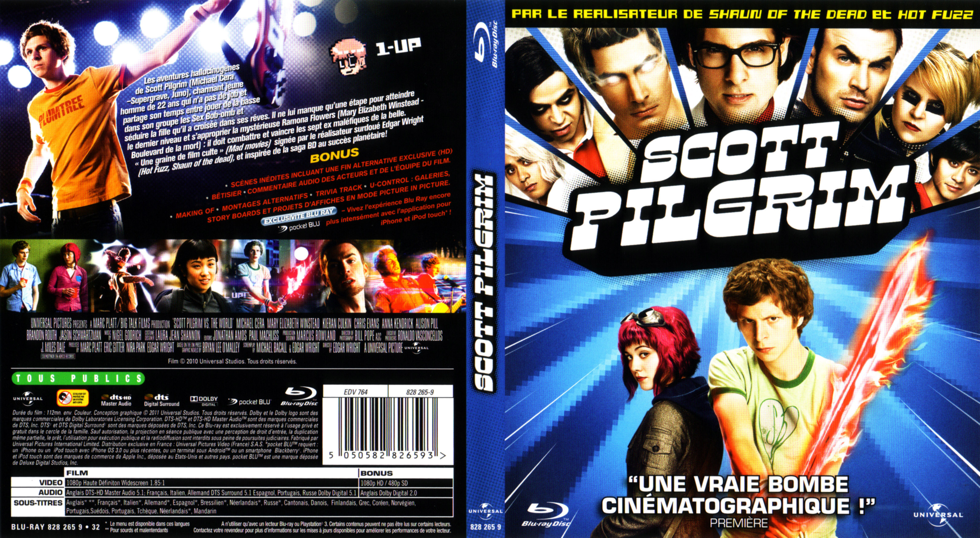 Jaquette DVD Scott Pilgrim (BLU-RAY)