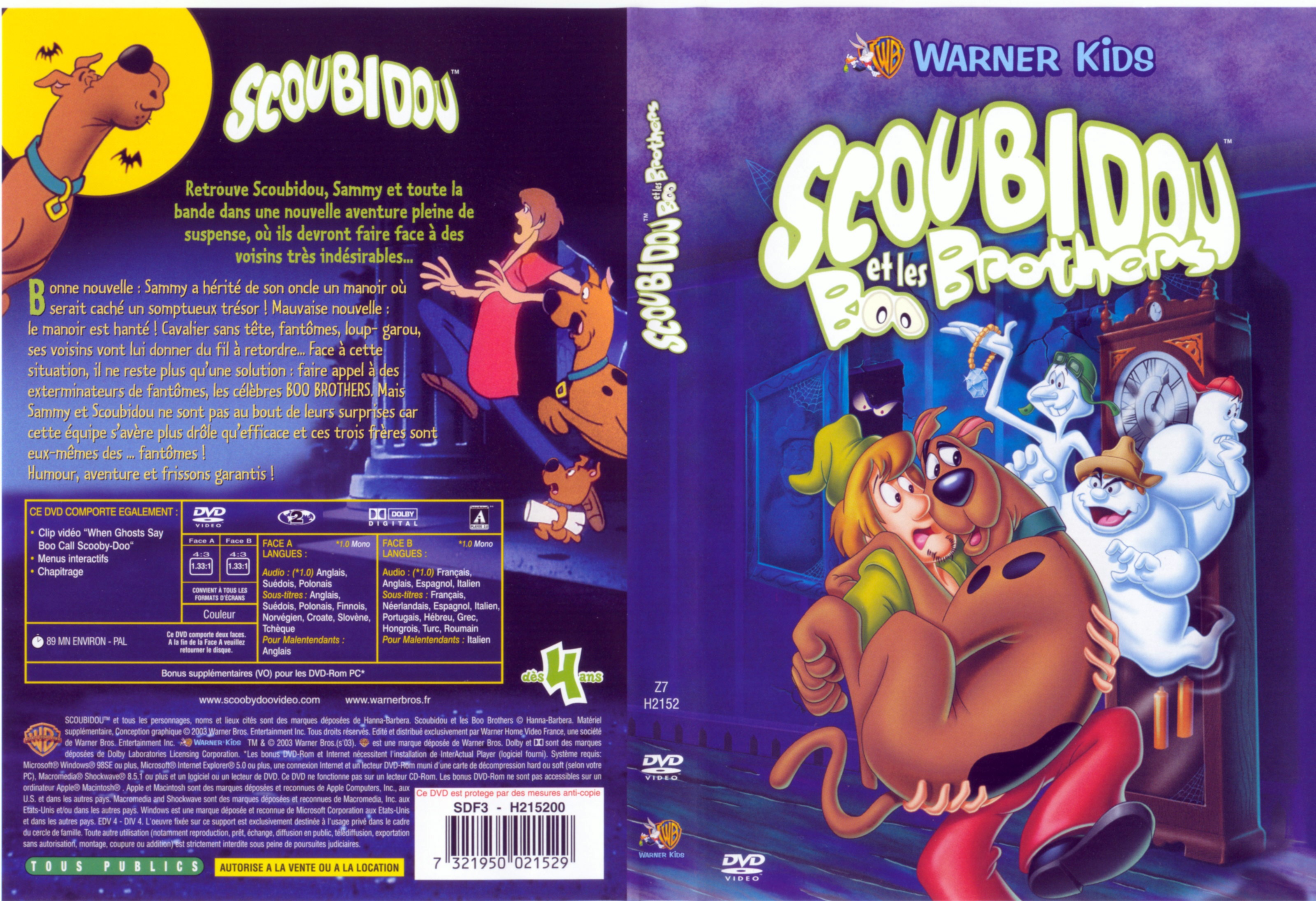 Jaquette DVD Scoubidou et les Boo Brothers