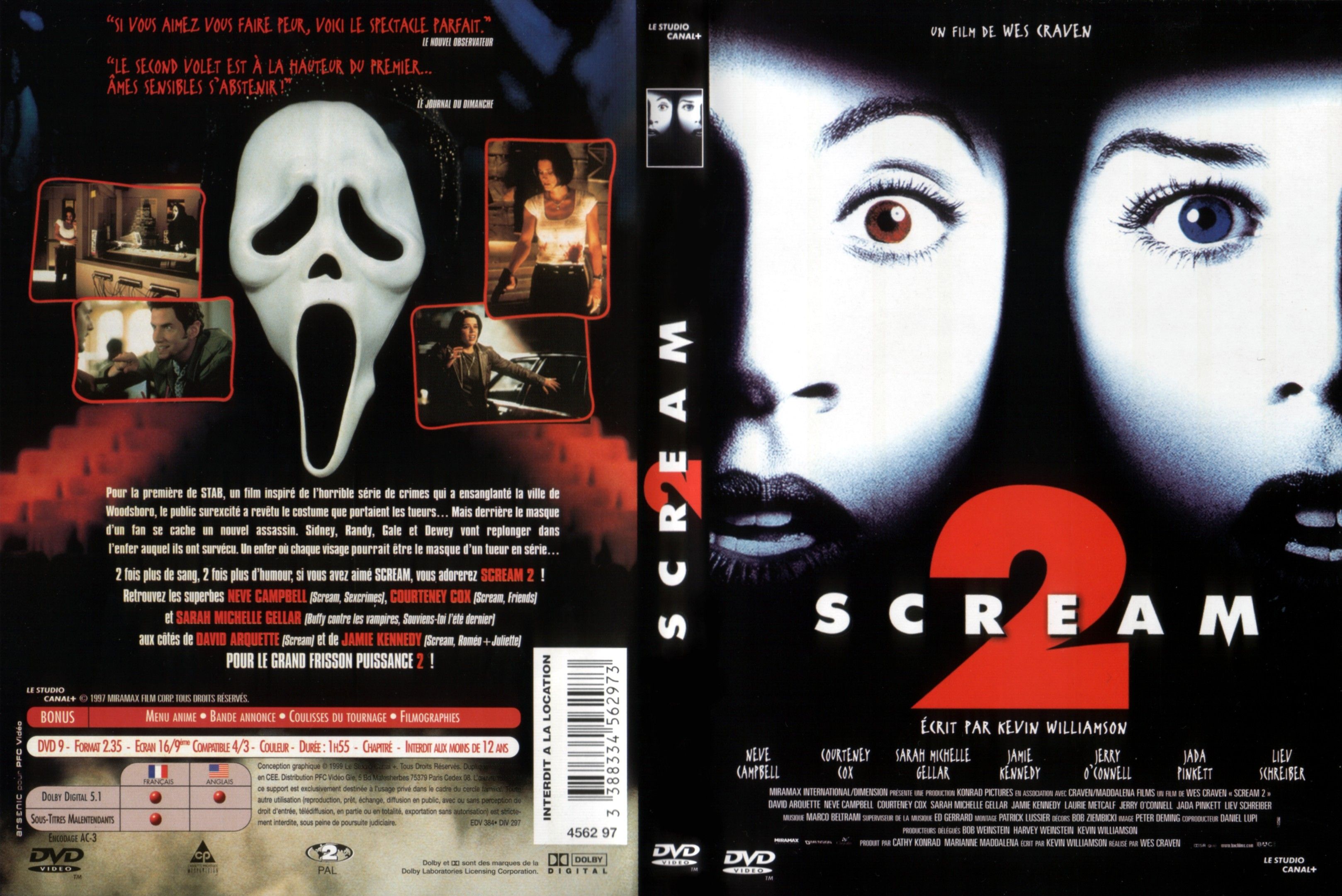 Jaquette DVD Scream 2