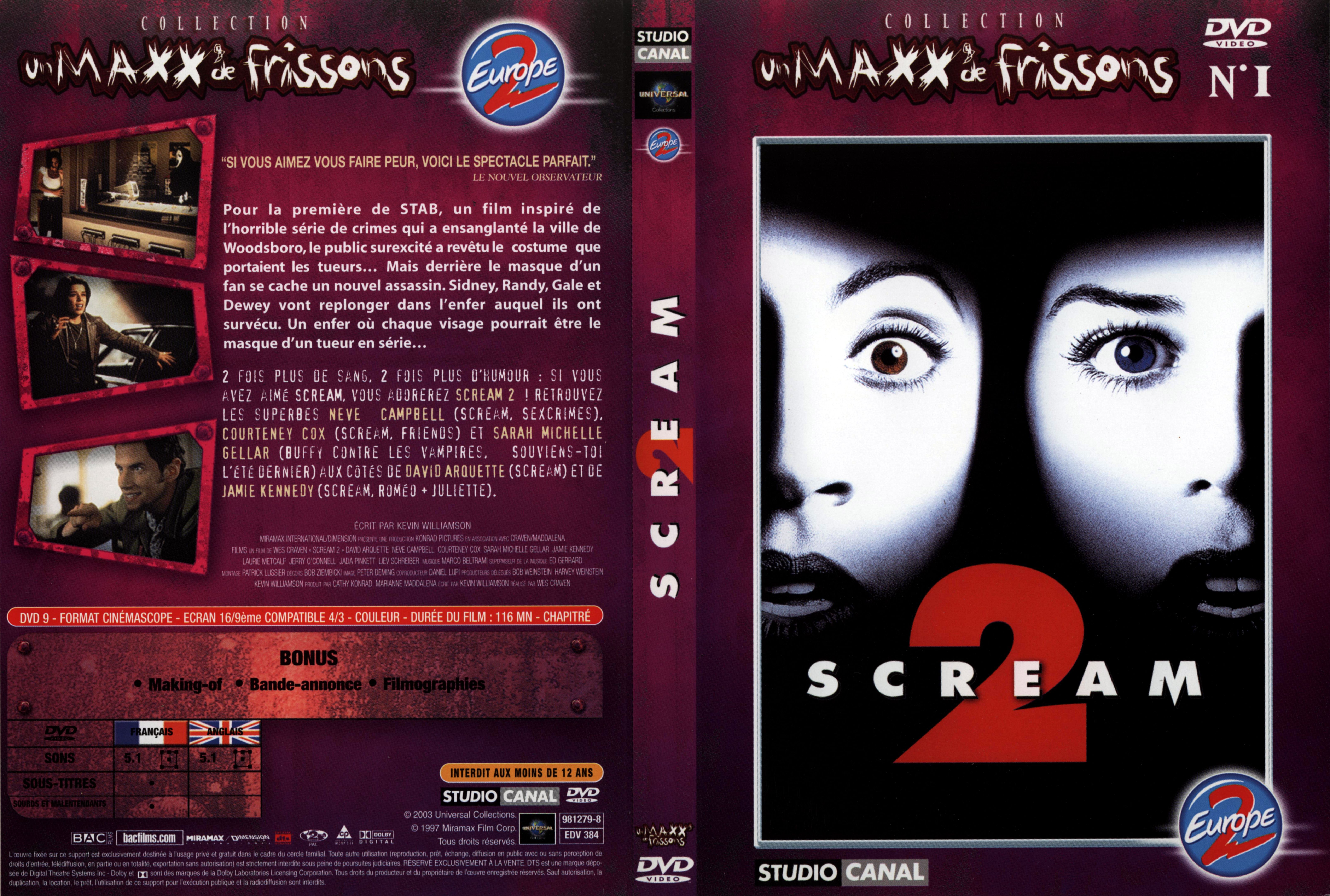 Jaquette DVD Scream 2 v2