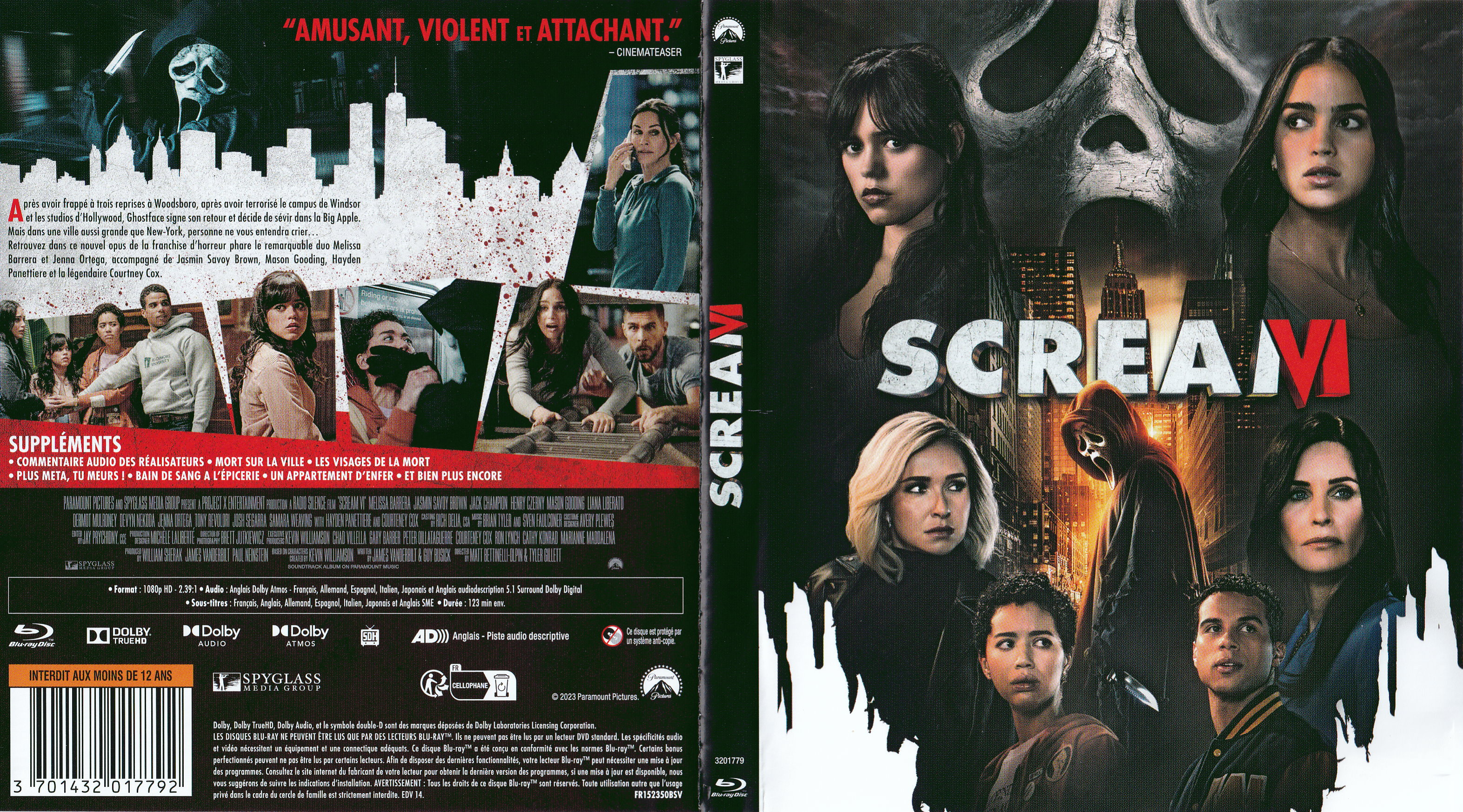 Jaquette DVD Scream VI (BLU-RAY)