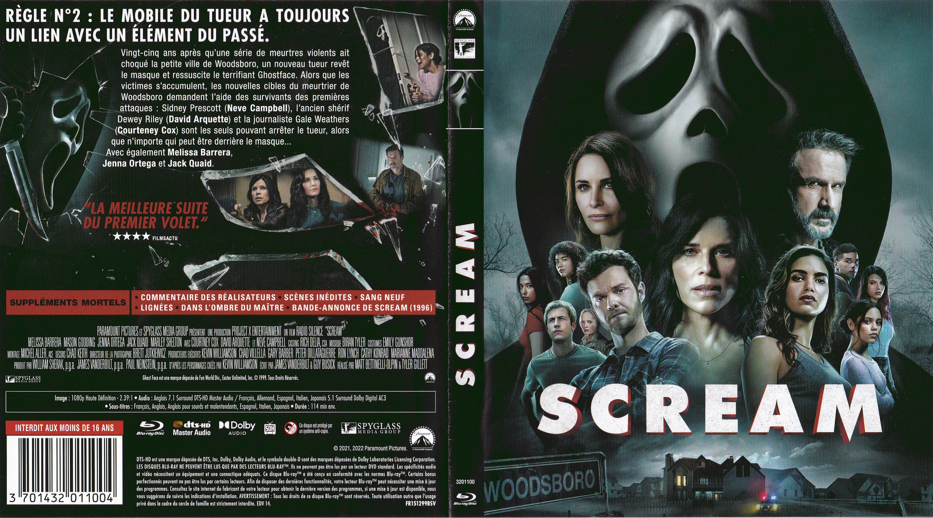 Jaquette DVD Scream V (BLU-RAY)