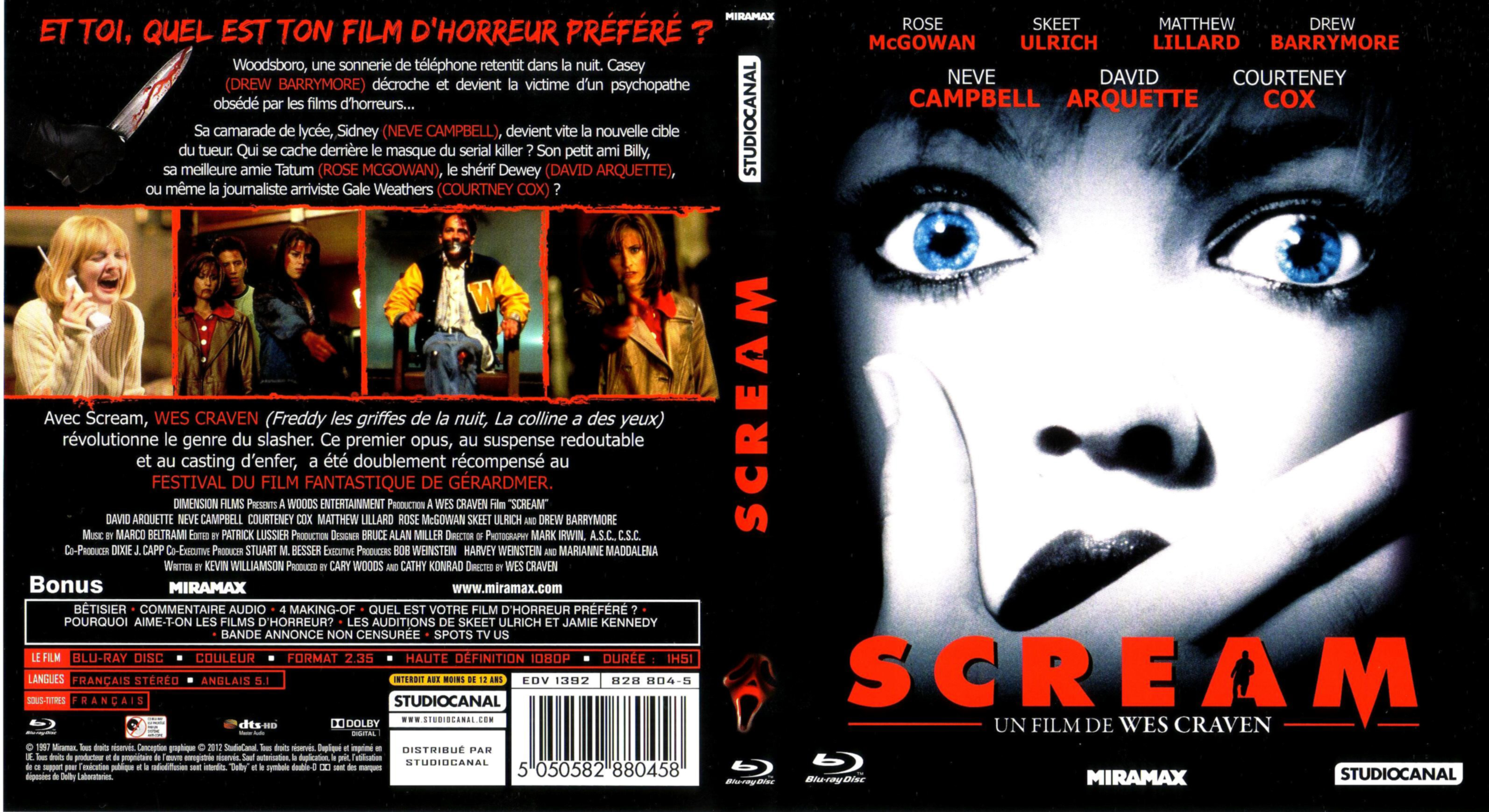 Jaquette DVD Scream (BLU-RAY)