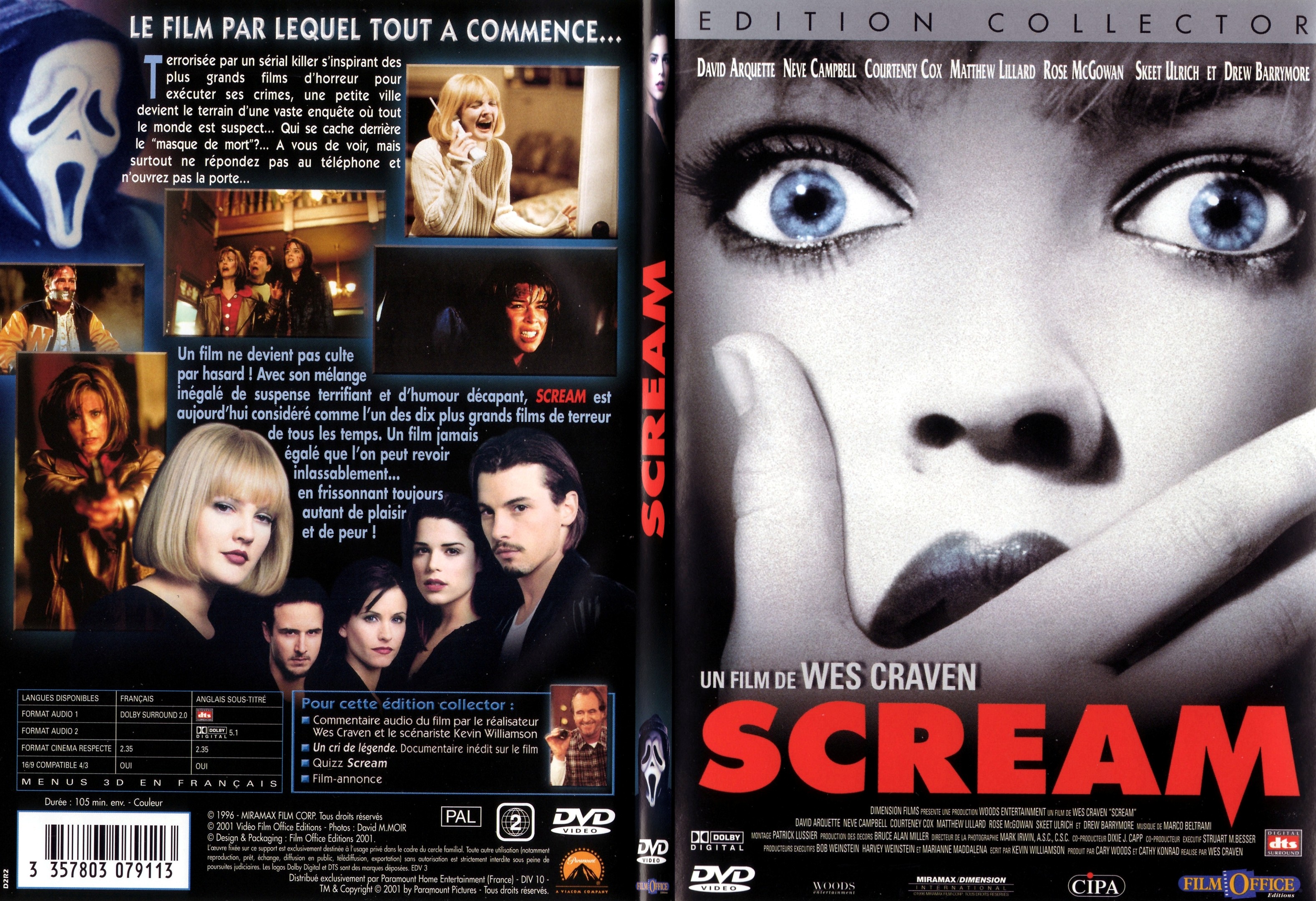 Jaquette DVD Scream - SLIM