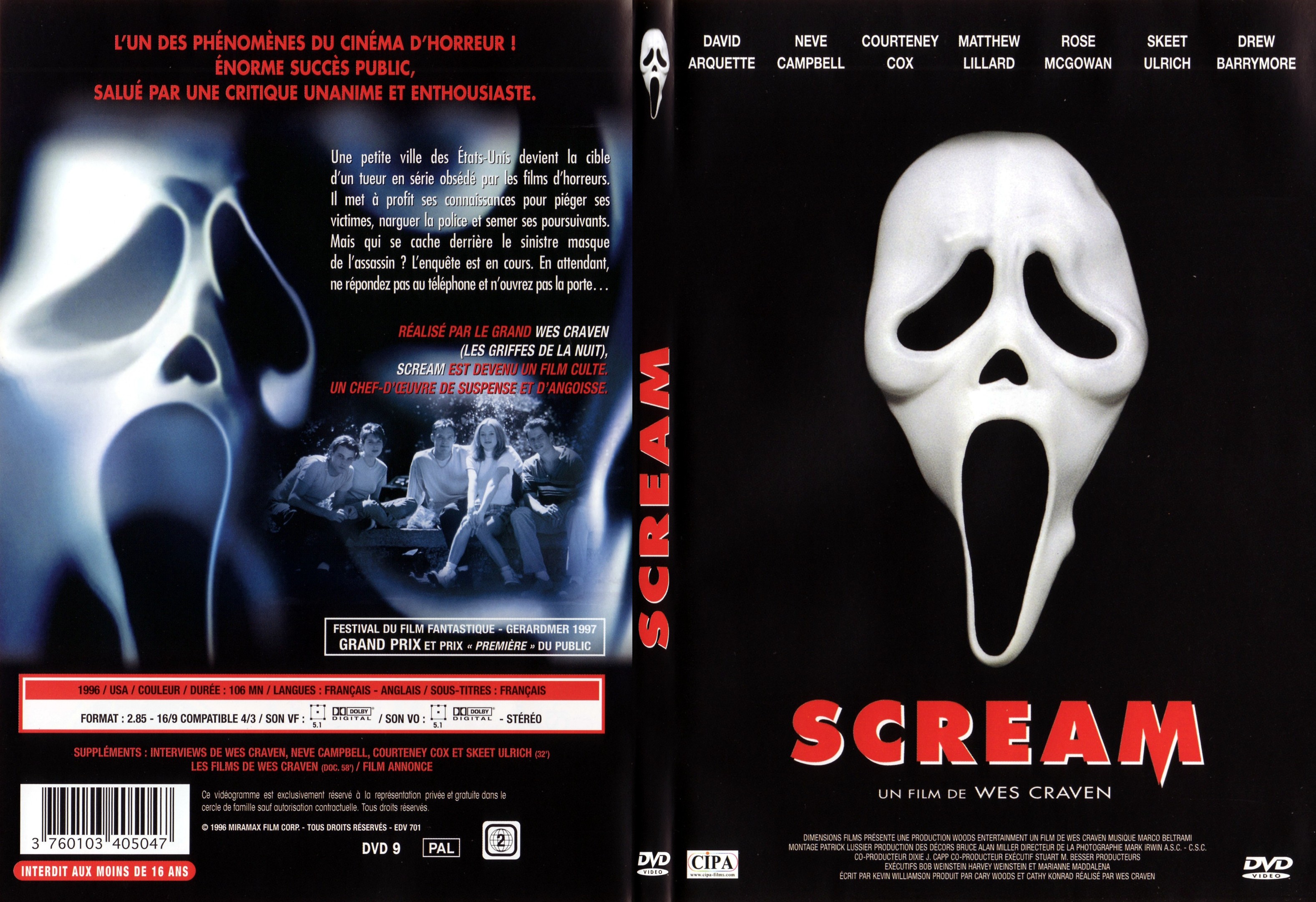 Jaquette DVD Scream - SLIM v2