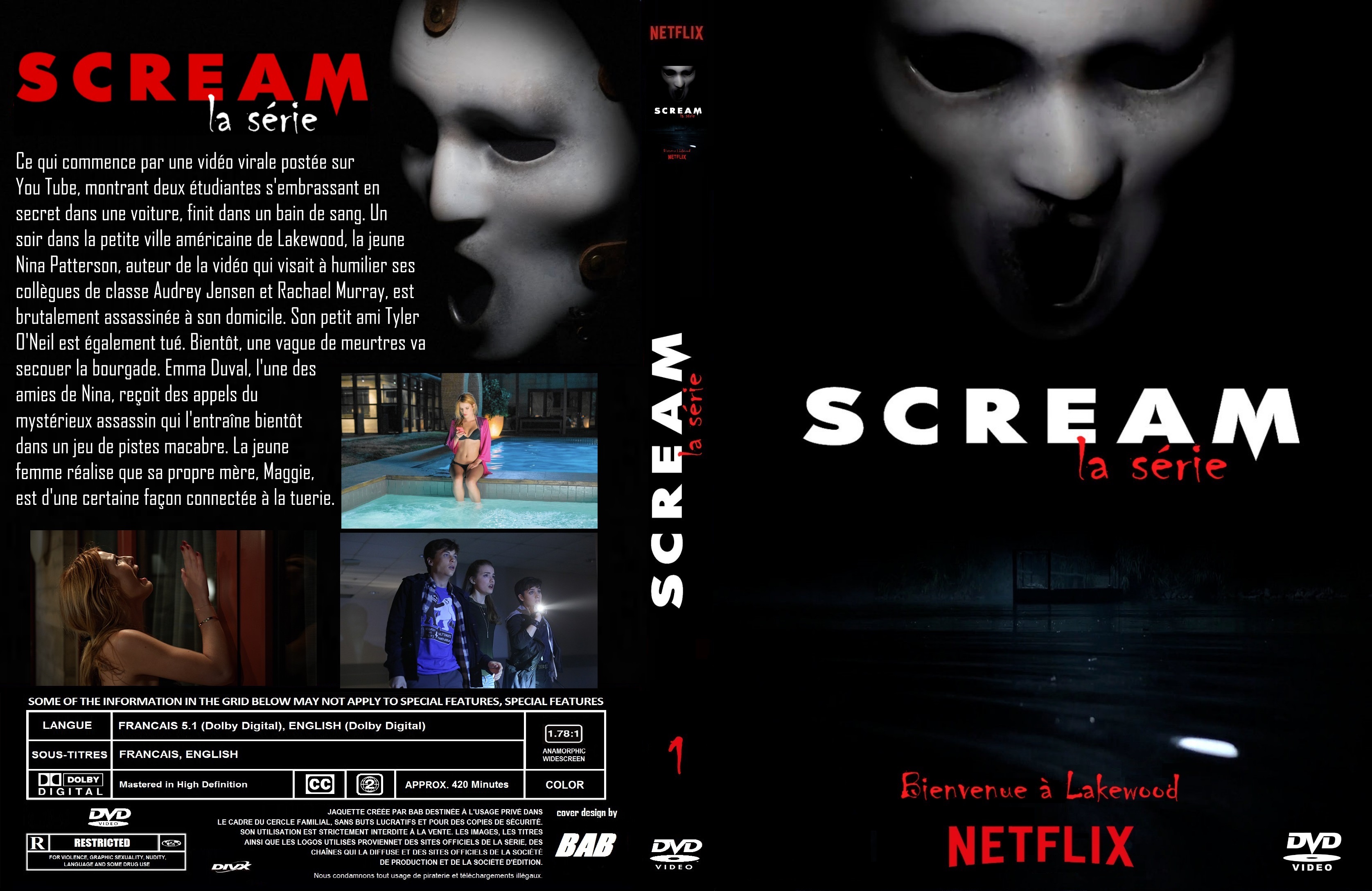 Jaquette DVD Scream la Serie Saison 1 Custom