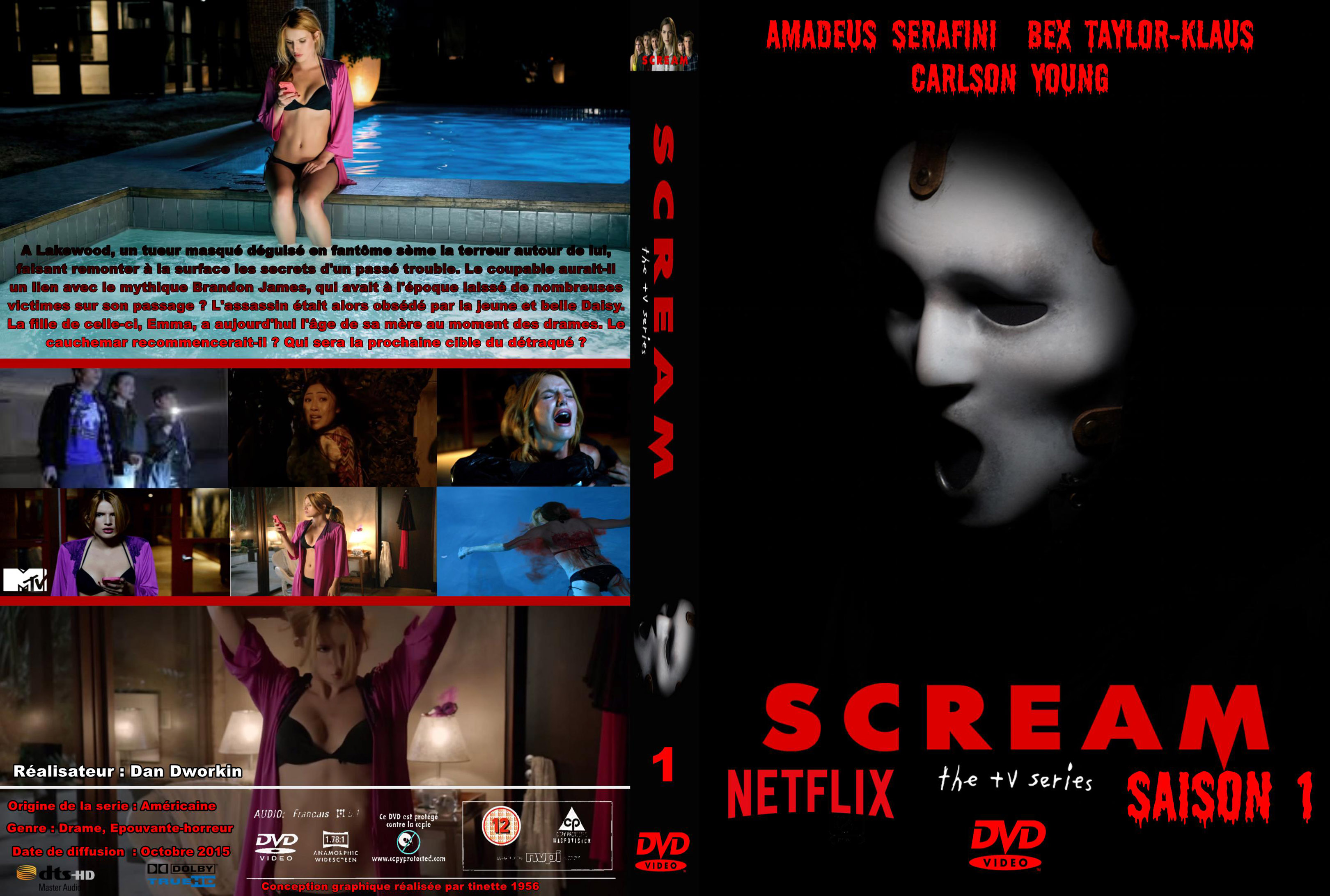 Jaquette DVD Scream saison 1 custom
