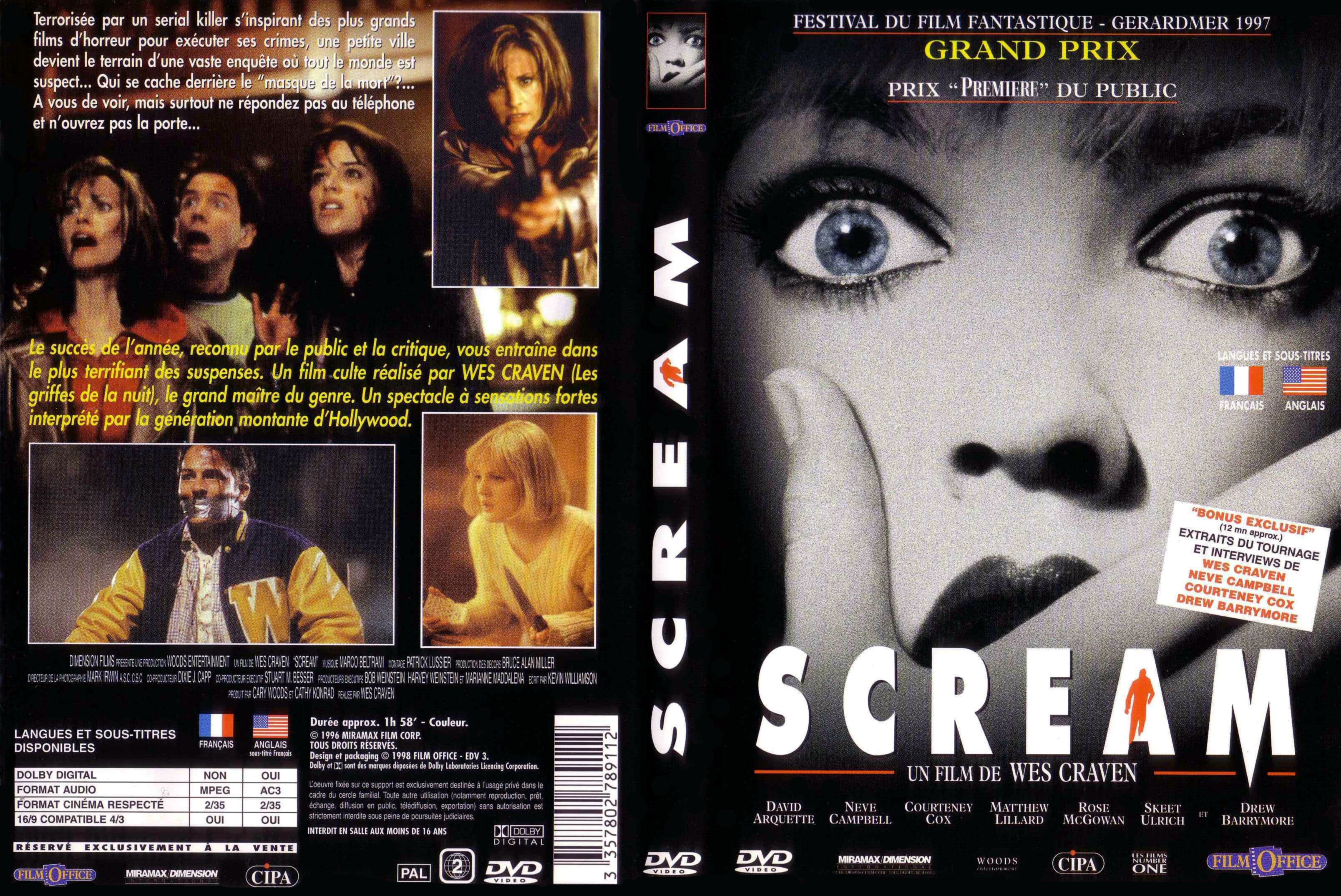 Jaquette DVD Scream v3