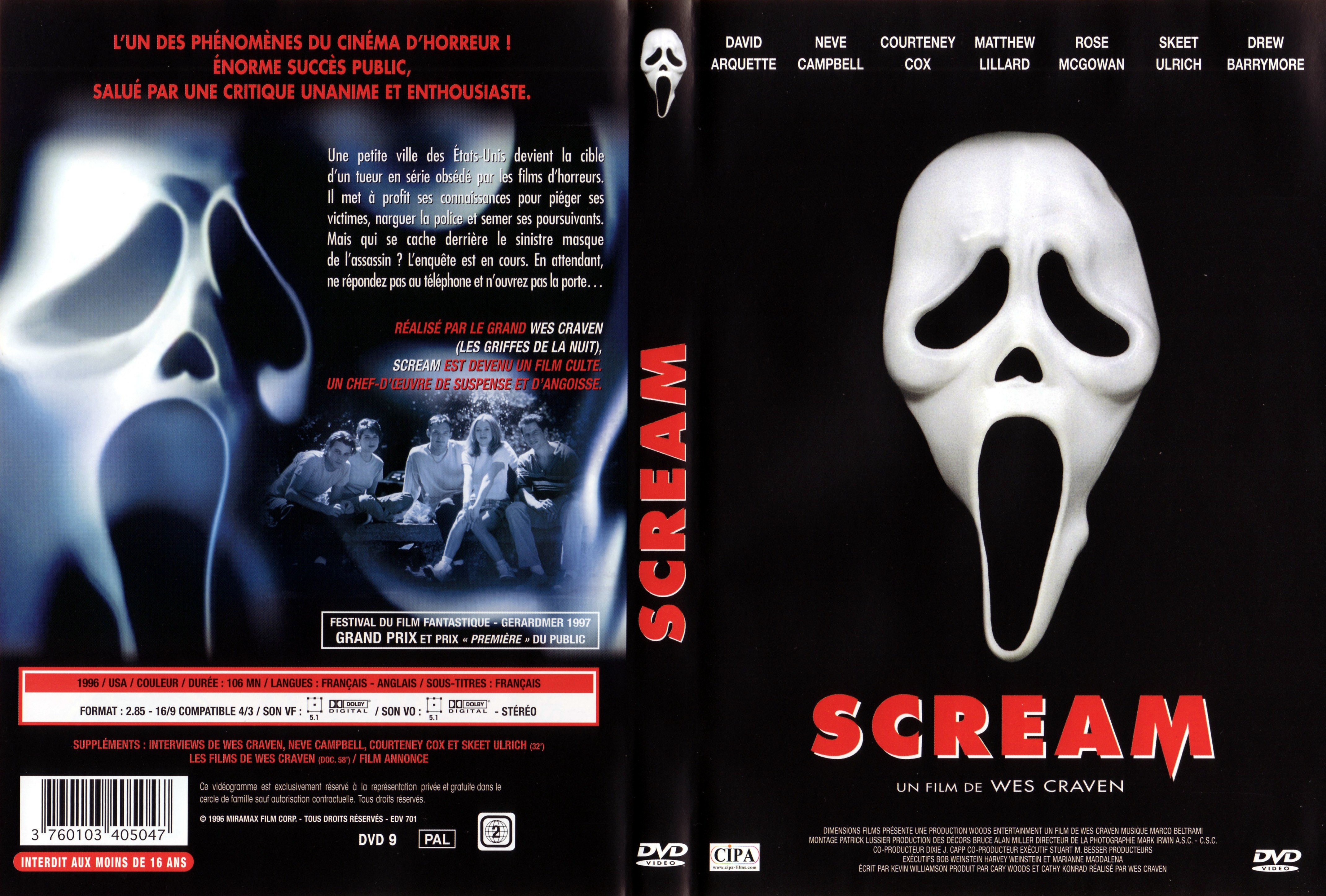Jaquette DVD Scream v5