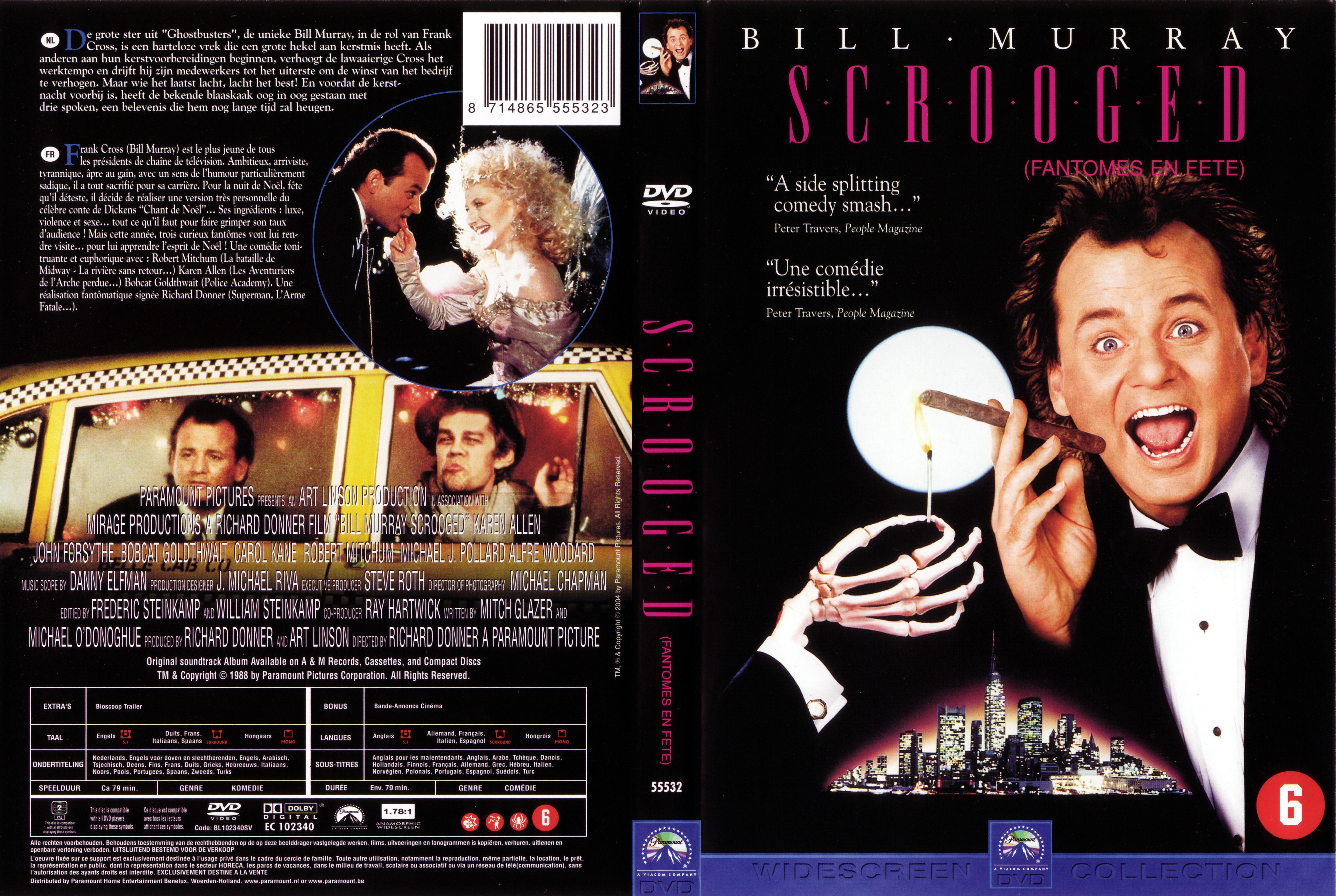 Jaquette DVD Scrooged - Fantmes en fte