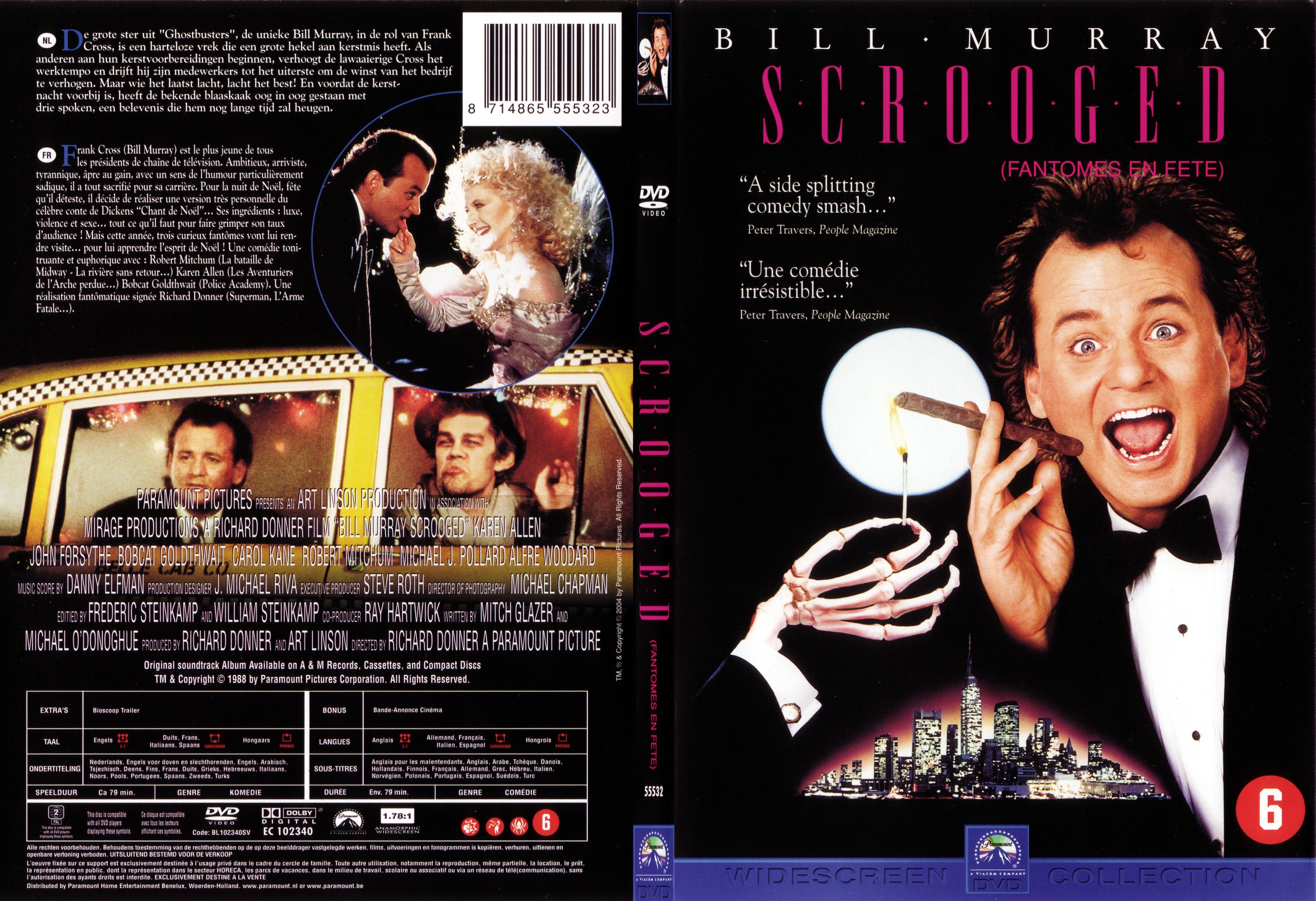 Jaquette DVD Scrooged - Fantmes en fte - SLIM