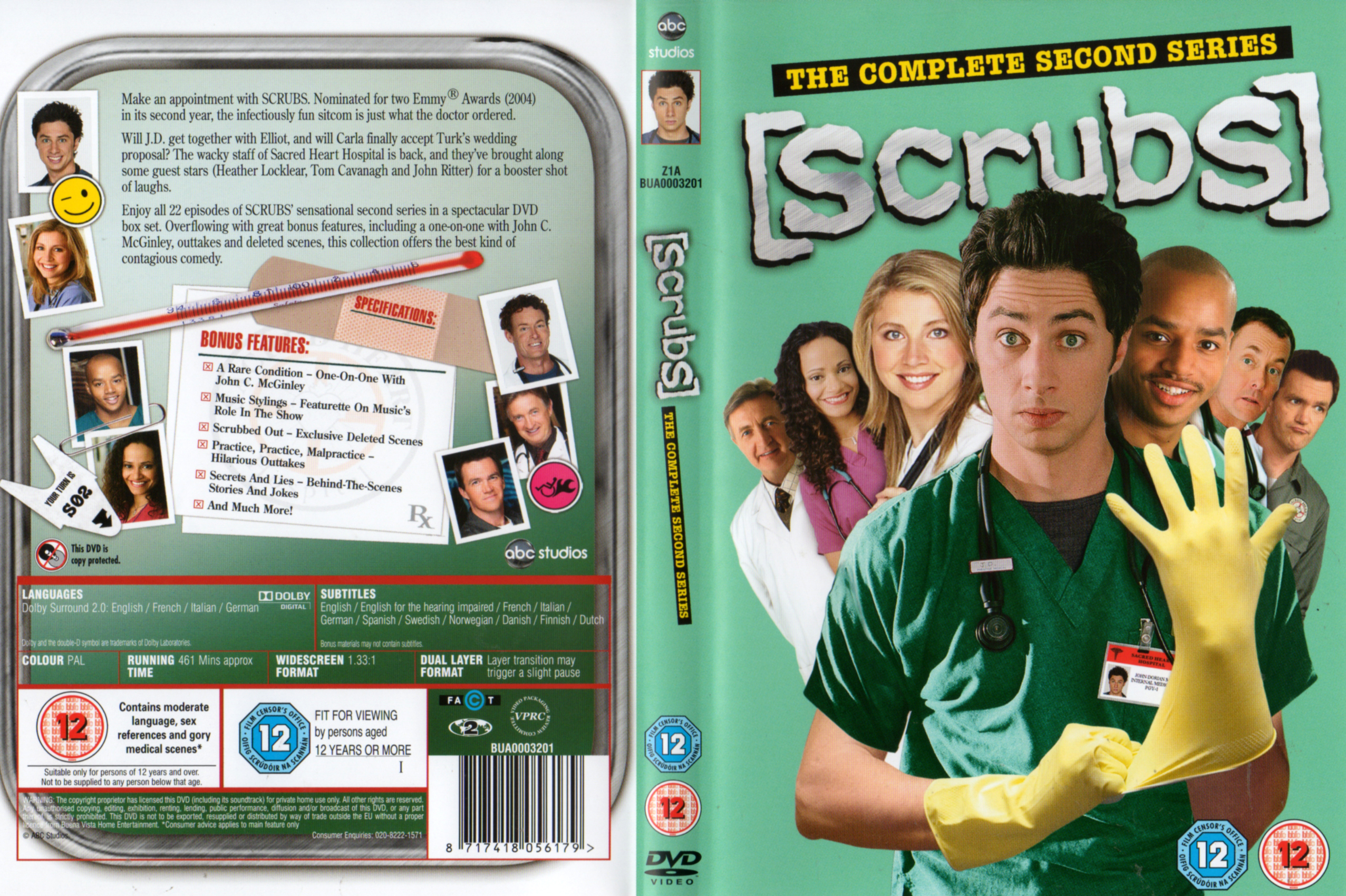 Jaquette DVD Scrubs saison 2 COFFRET Zone 1