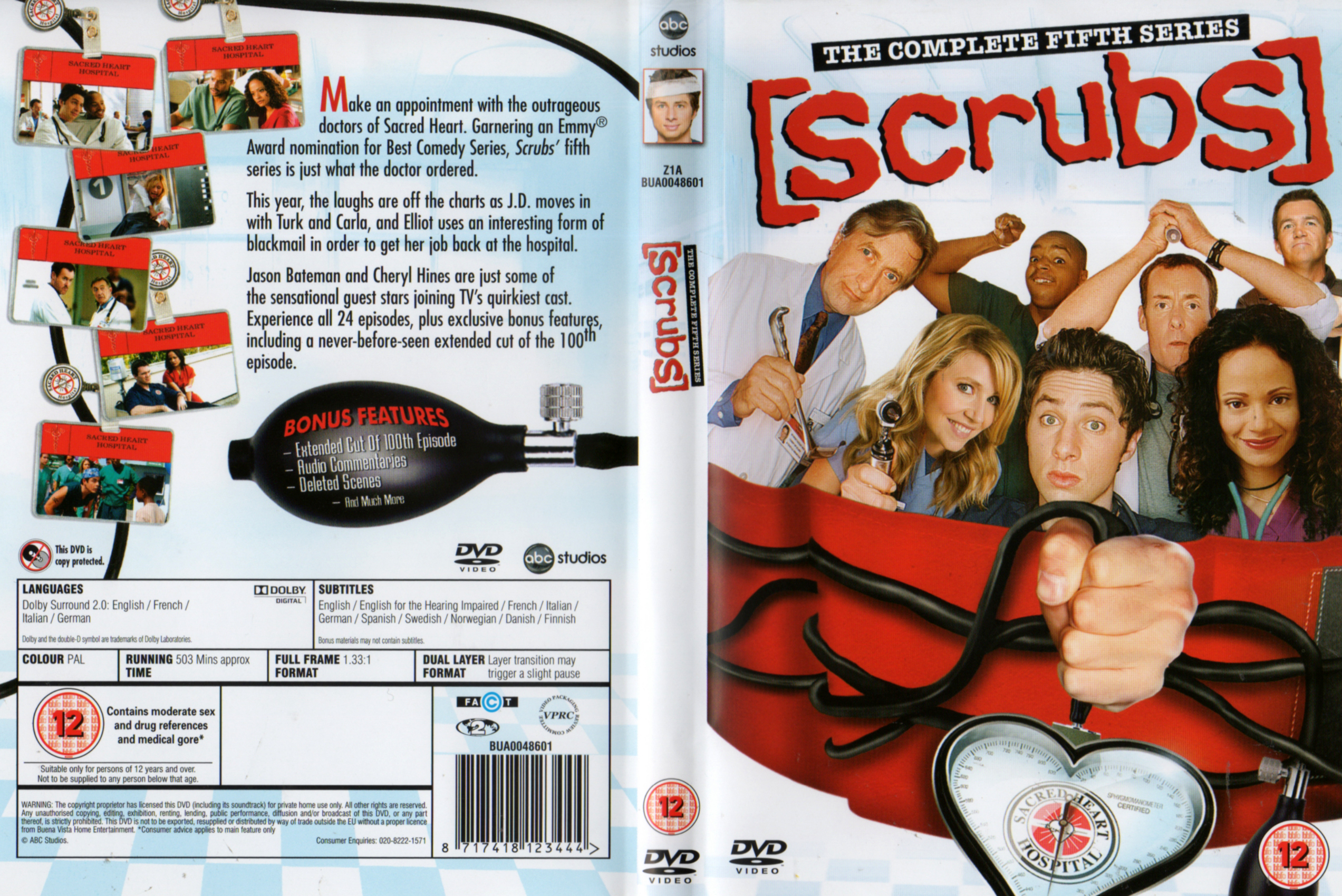 Jaquette DVD Scrubs saison 5 COFFRET Zone 1