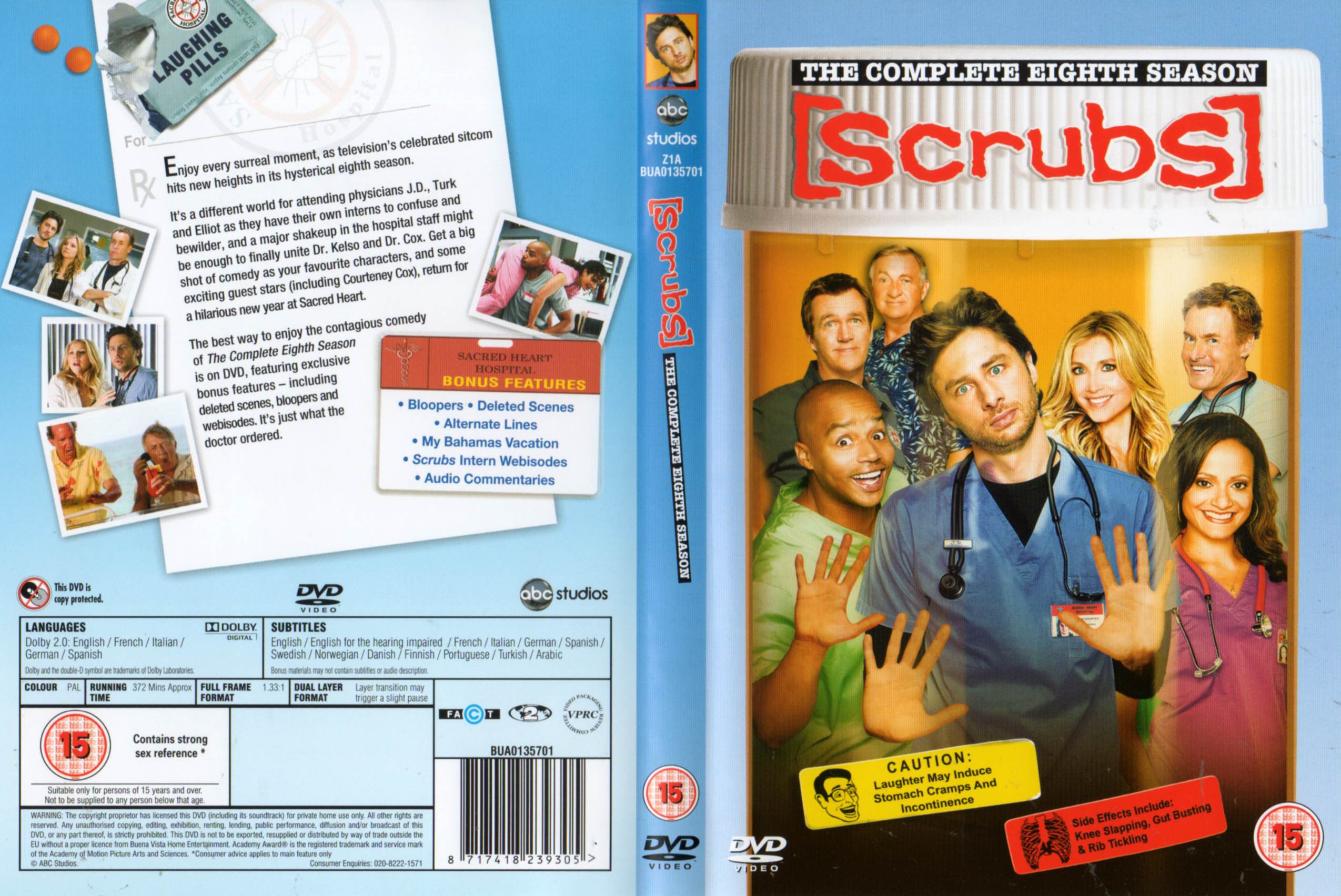 Jaquette DVD Scrubs saison 8 COFFRET Zone 1