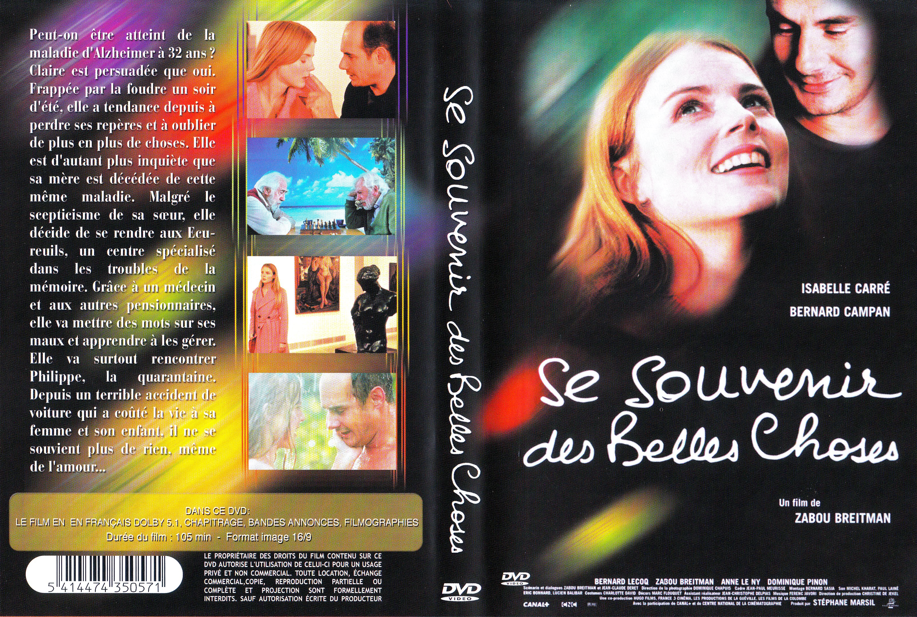 Jaquette DVD Se souvenir des belles choses v2