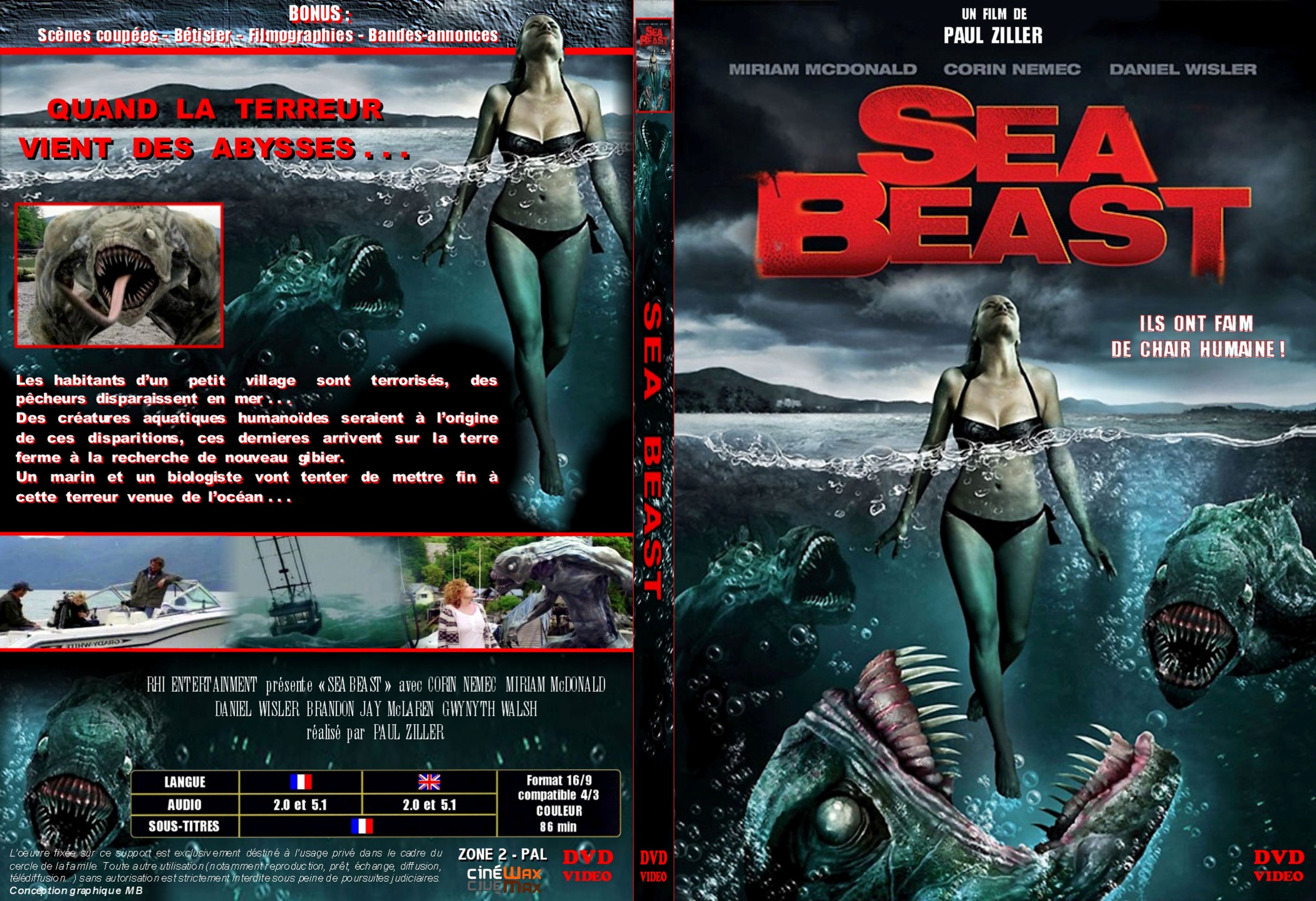 Jaquette DVD Sea beast custom - SLIM
