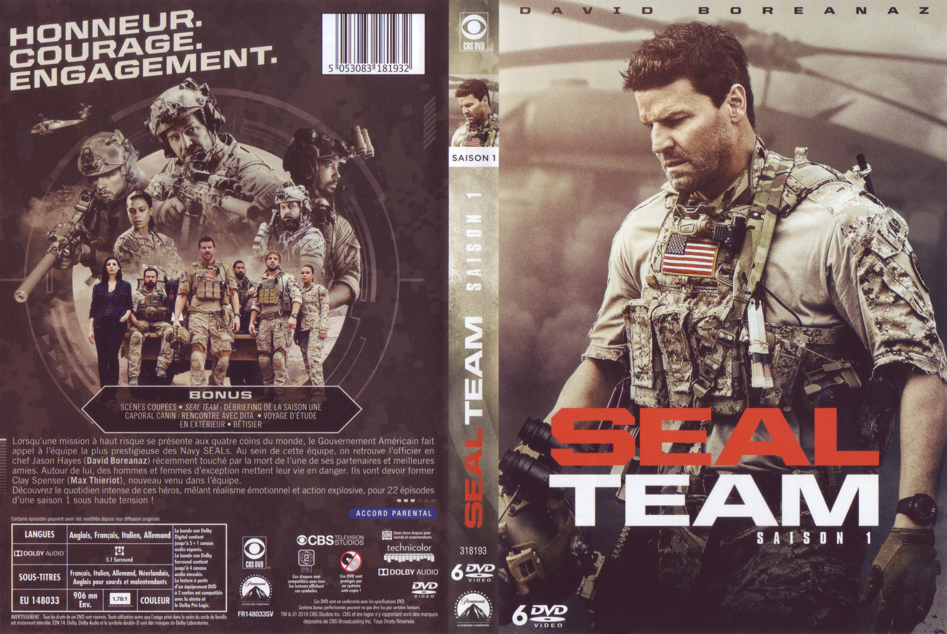 Jaquette DVD Seal Team Saison 1