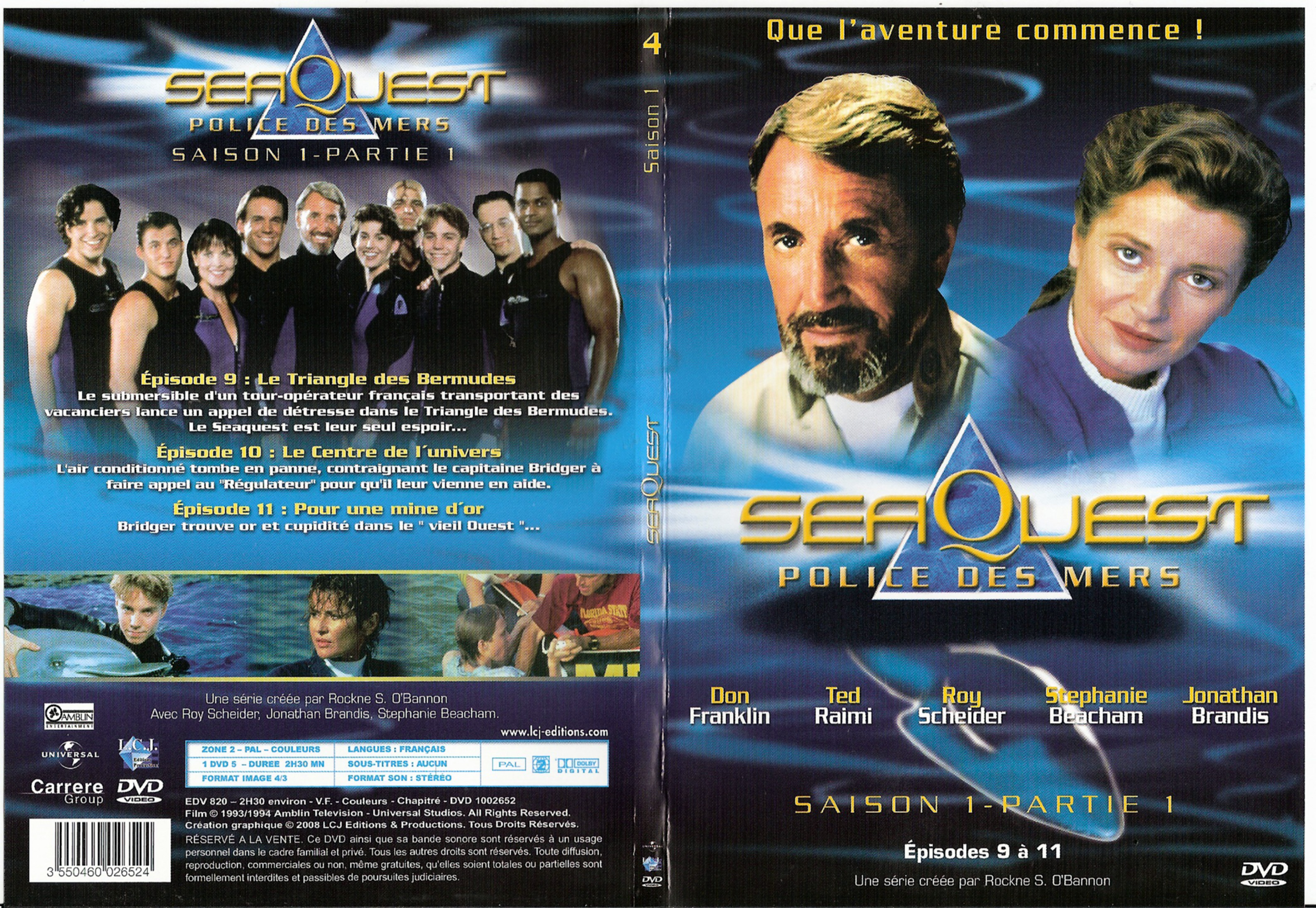 Jaquette DVD Seaquest Saison 1 Partie 1 vol 4