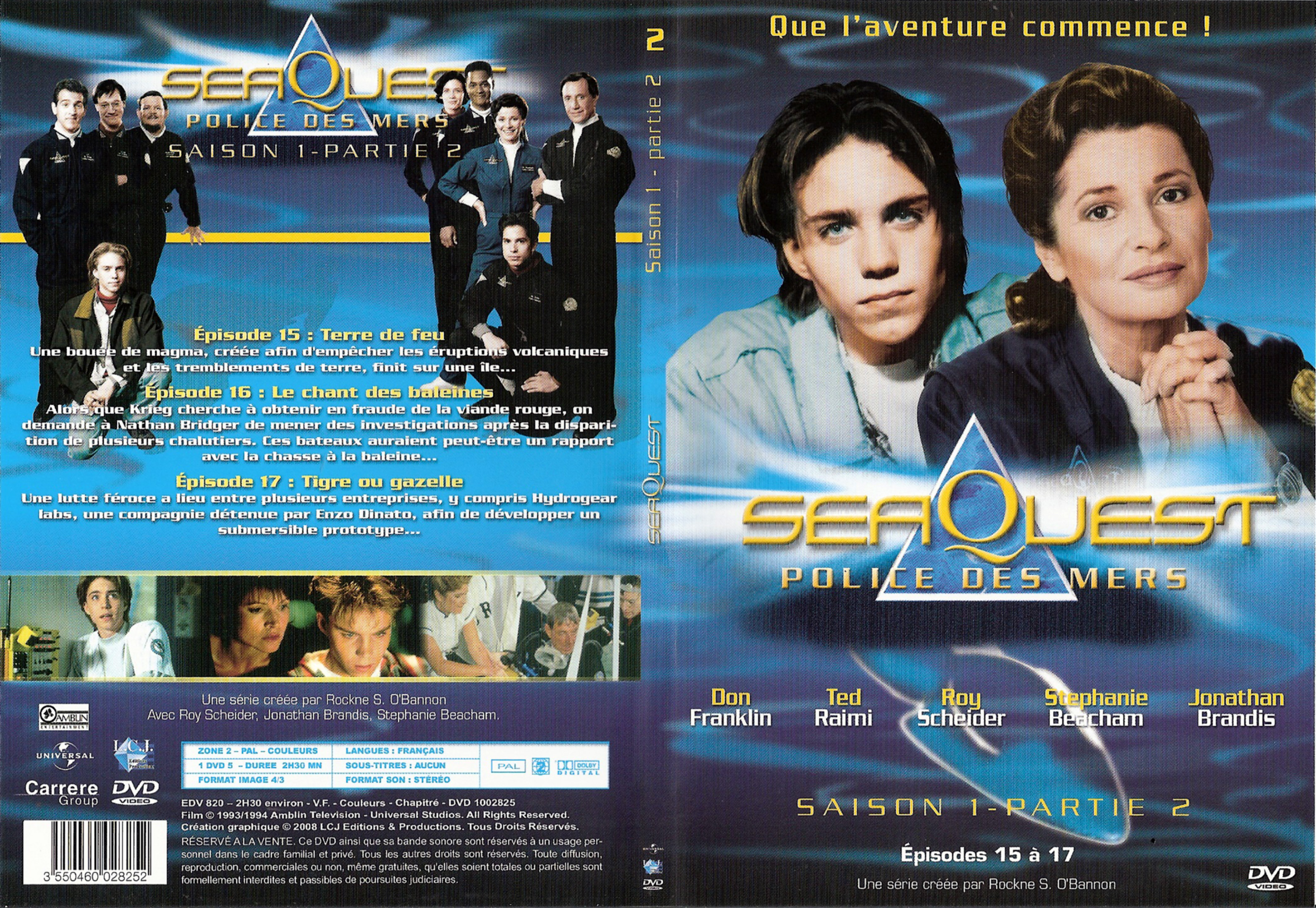 Jaquette DVD Seaquest Saison 1 Partie 2 vol 2