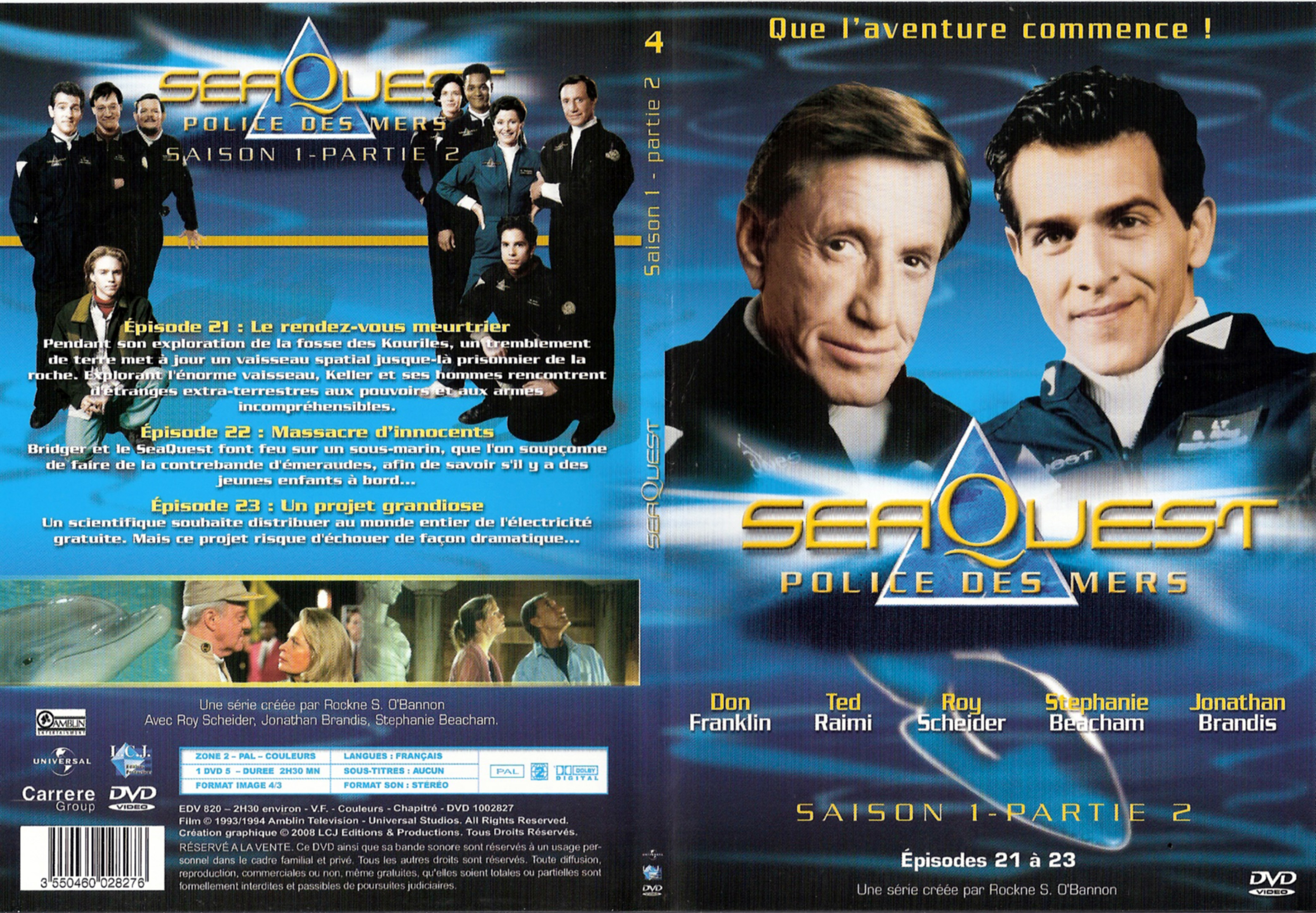 Jaquette DVD Seaquest Saison 1 Partie 2 vol 4