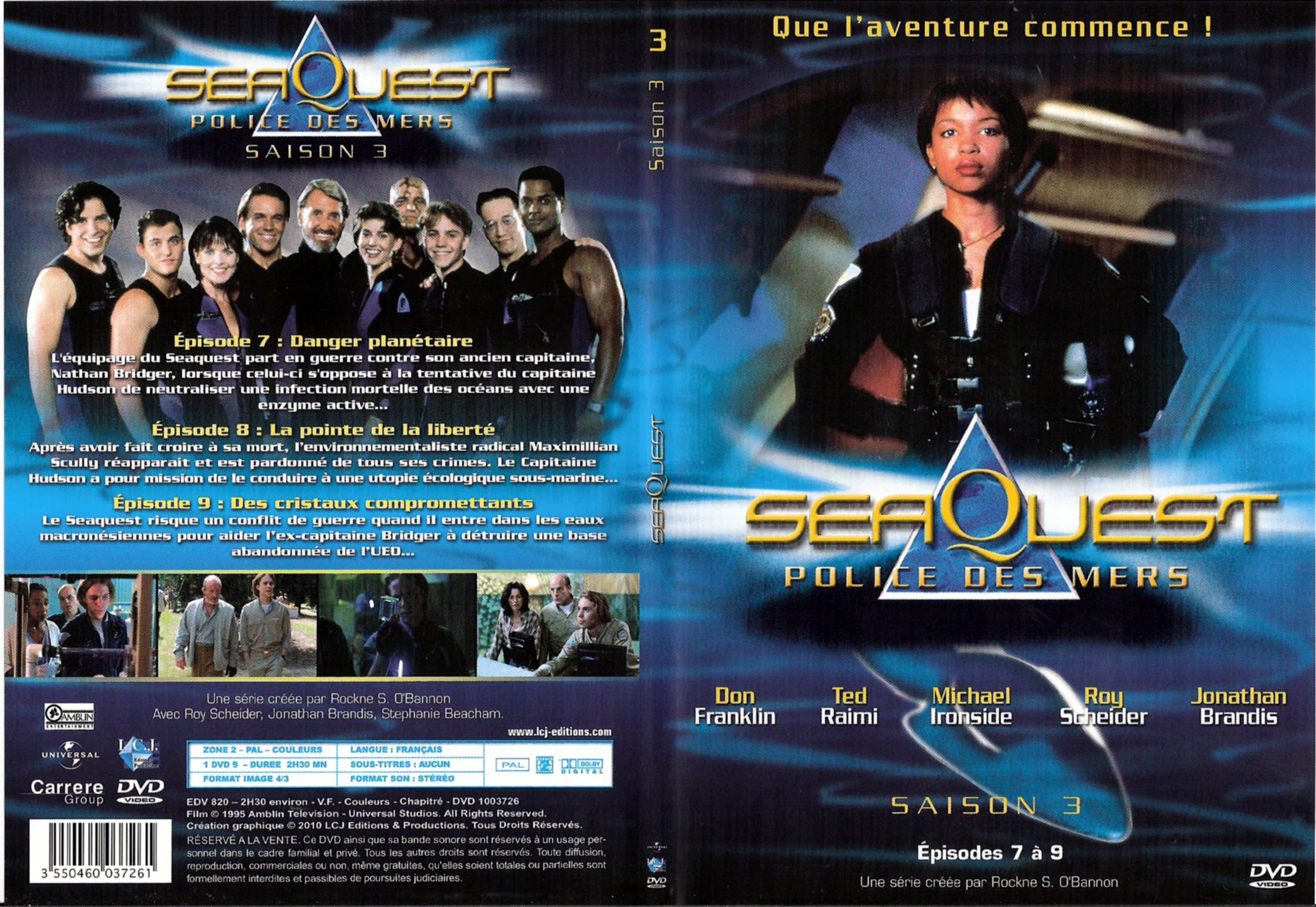 Jaquette DVD Seaquest Saison 3 DVD 3