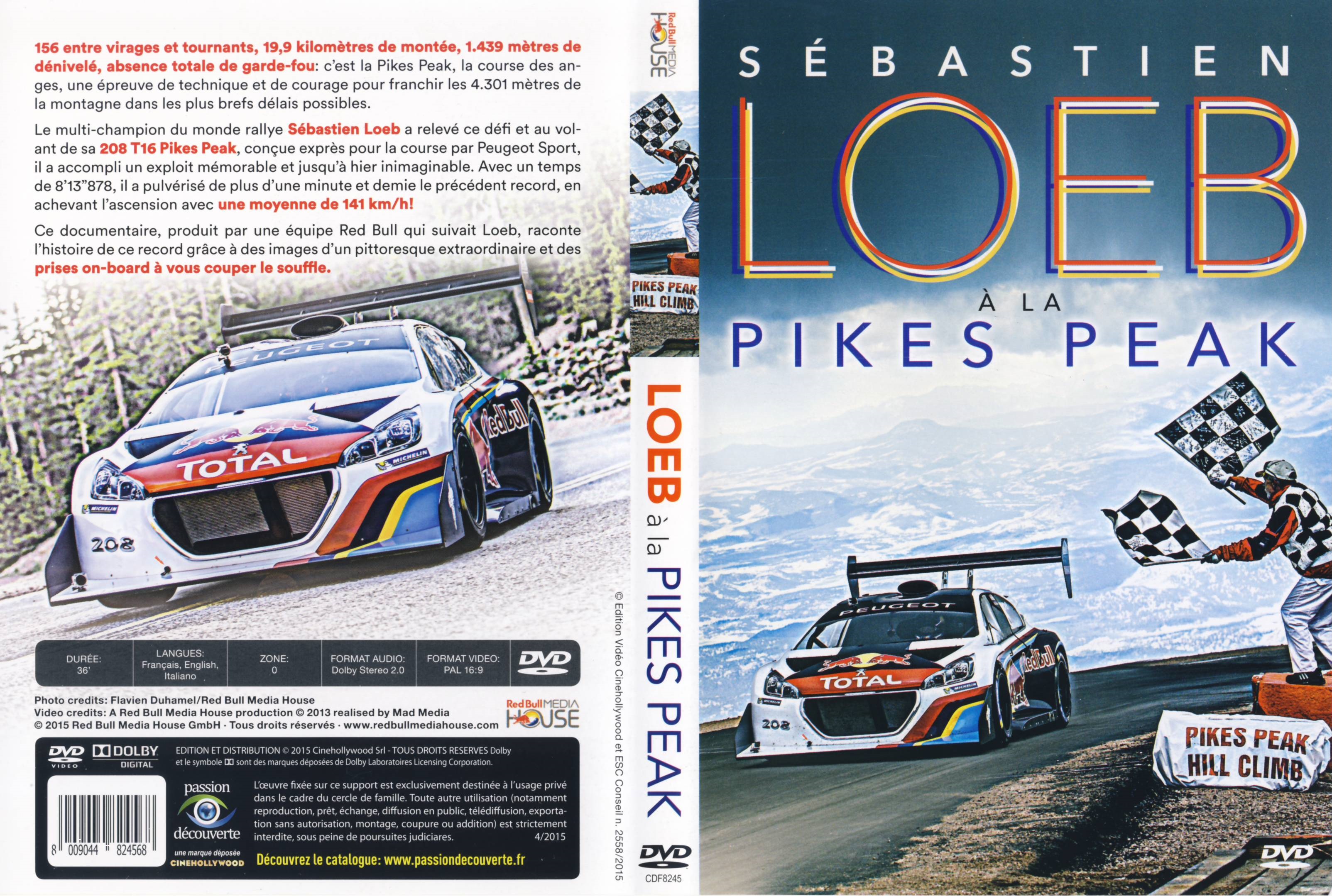 Jaquette DVD Sbastien Loeb  la pikes peak
