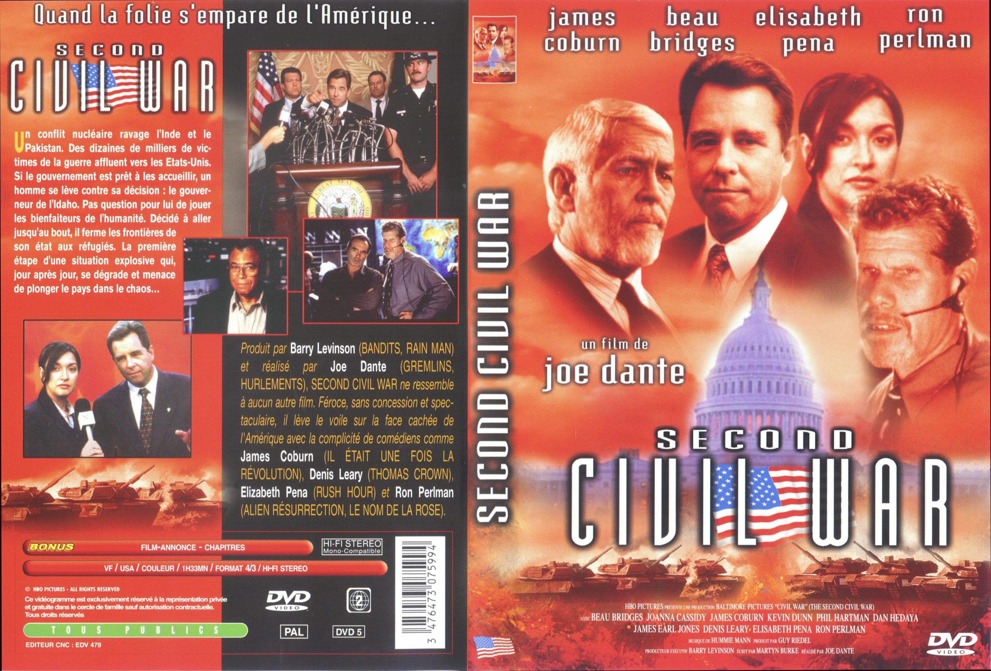 Jaquette DVD Second civil war