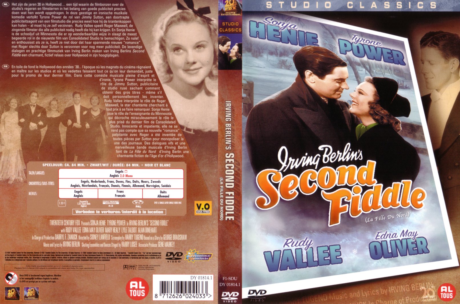 Jaquette DVD Second fiddle - La fille du nord