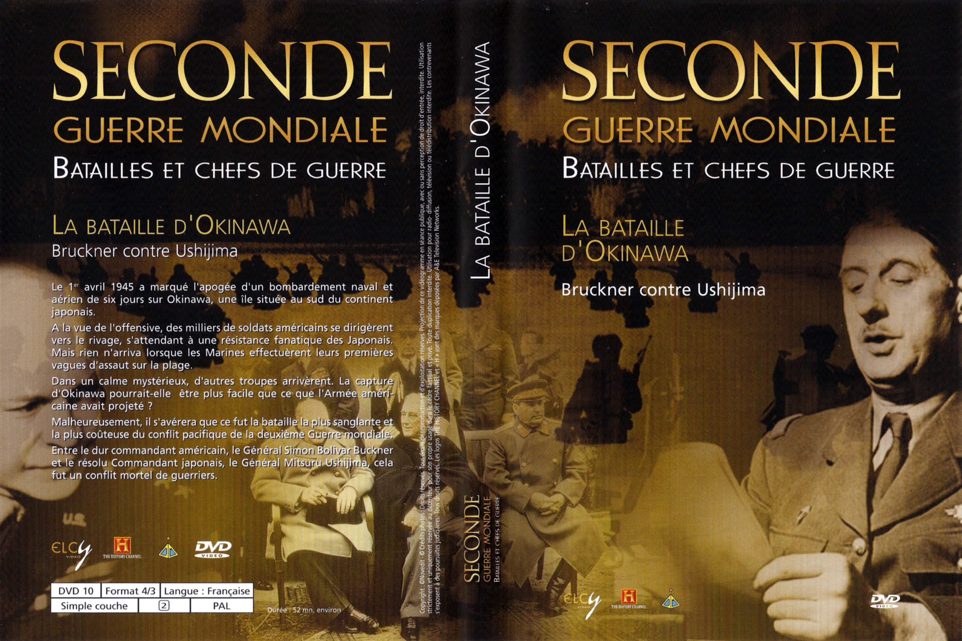 Jaquette DVD Seconde guerre mondiale batailles et chefs de guerre - La bataille d