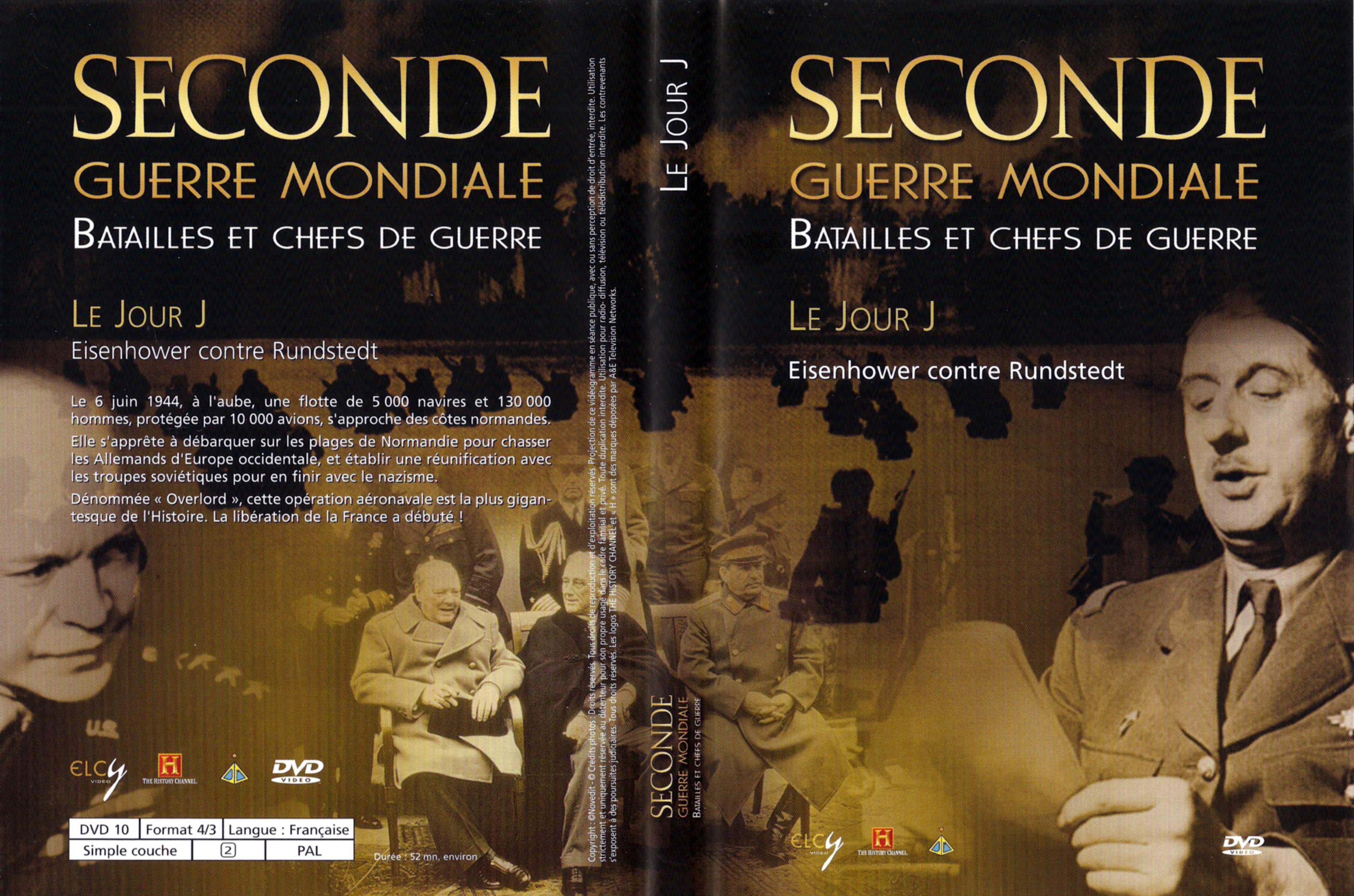 Jaquette DVD Seconde guerre mondiale batailles et chefs de guerre - Le jour J