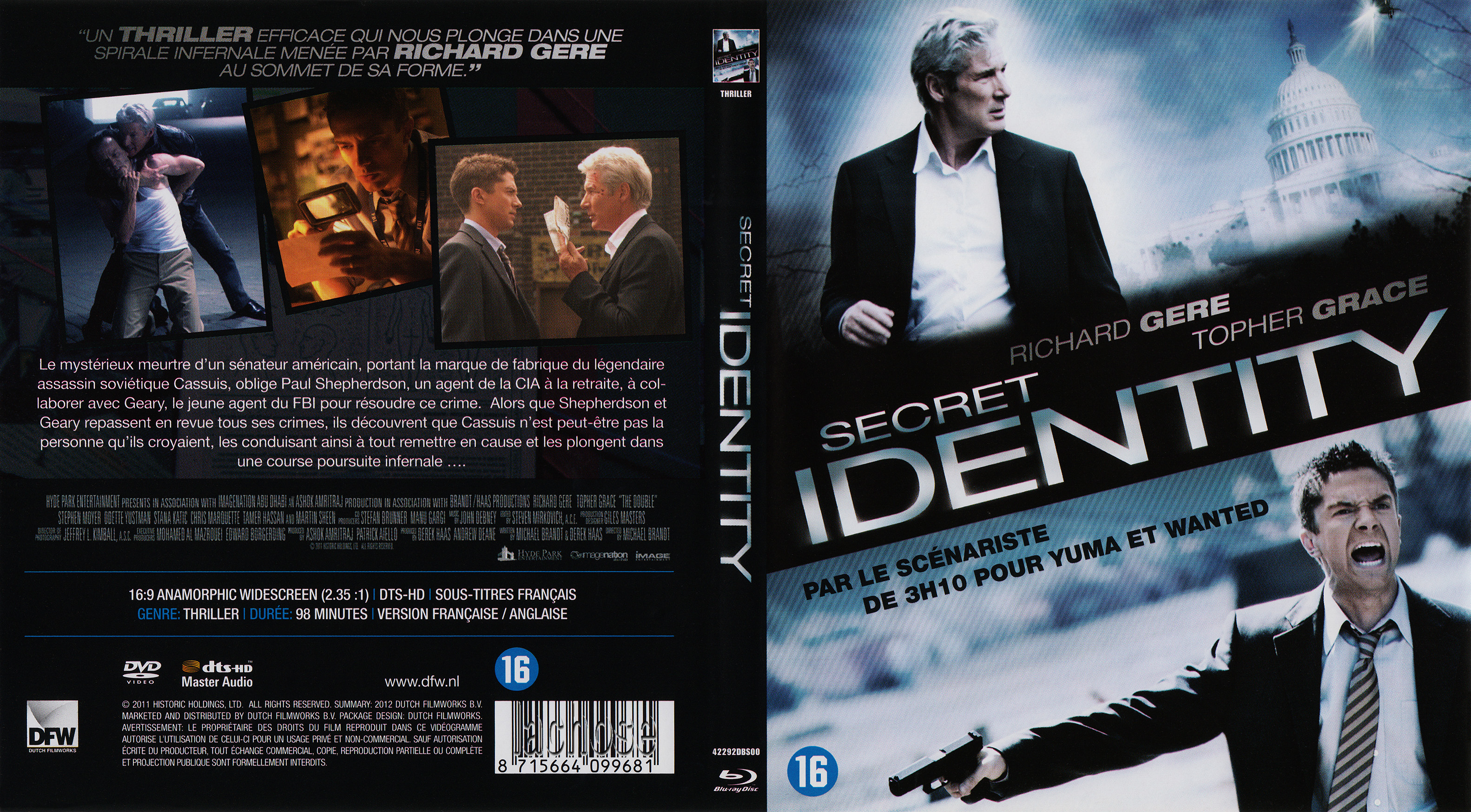 Jaquette DVD Secret identity (BLU-RAY) v2