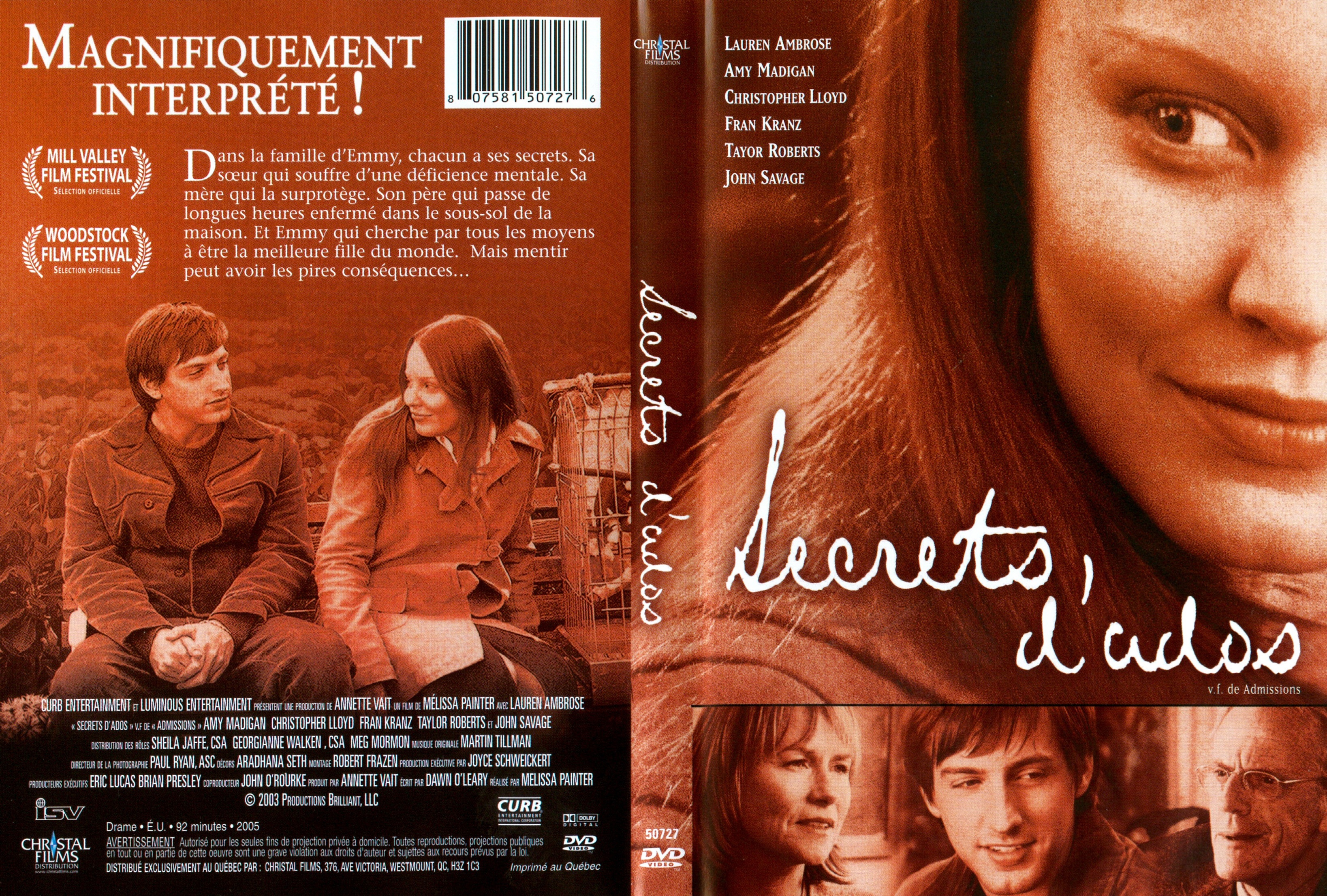Jaquette DVD Secrets d