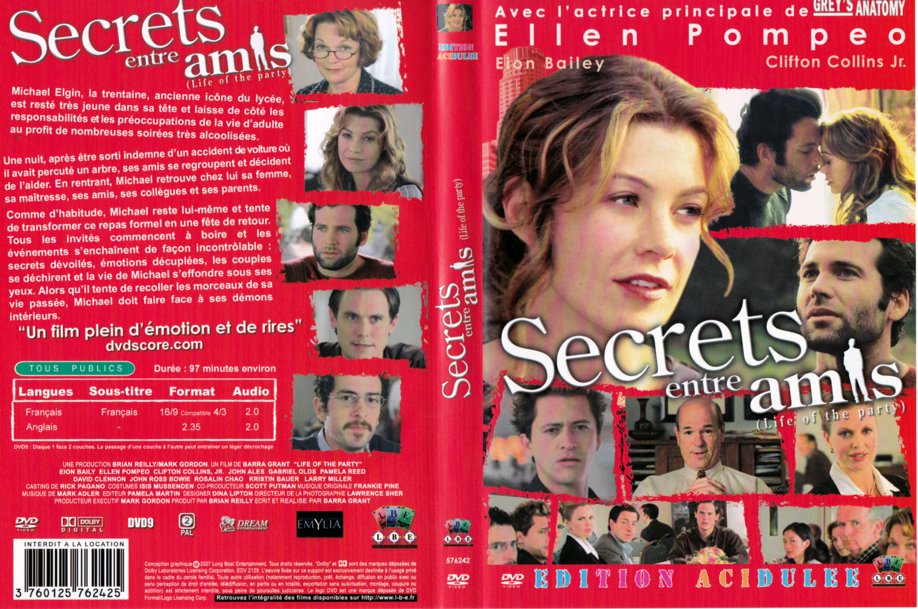 Jaquette DVD Secrets entre amis