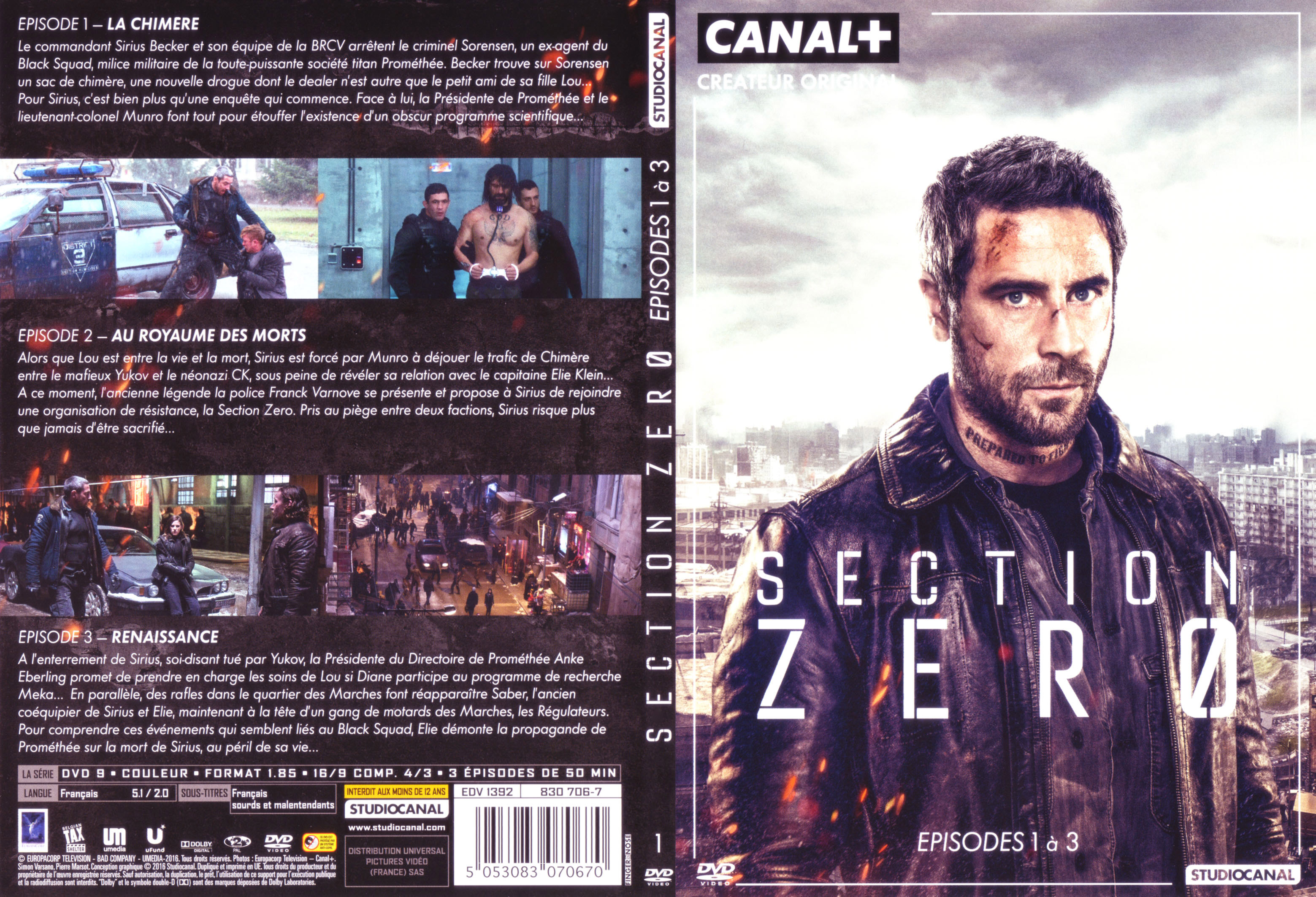 Jaquette DVD Section zero saison 1 DVD 1