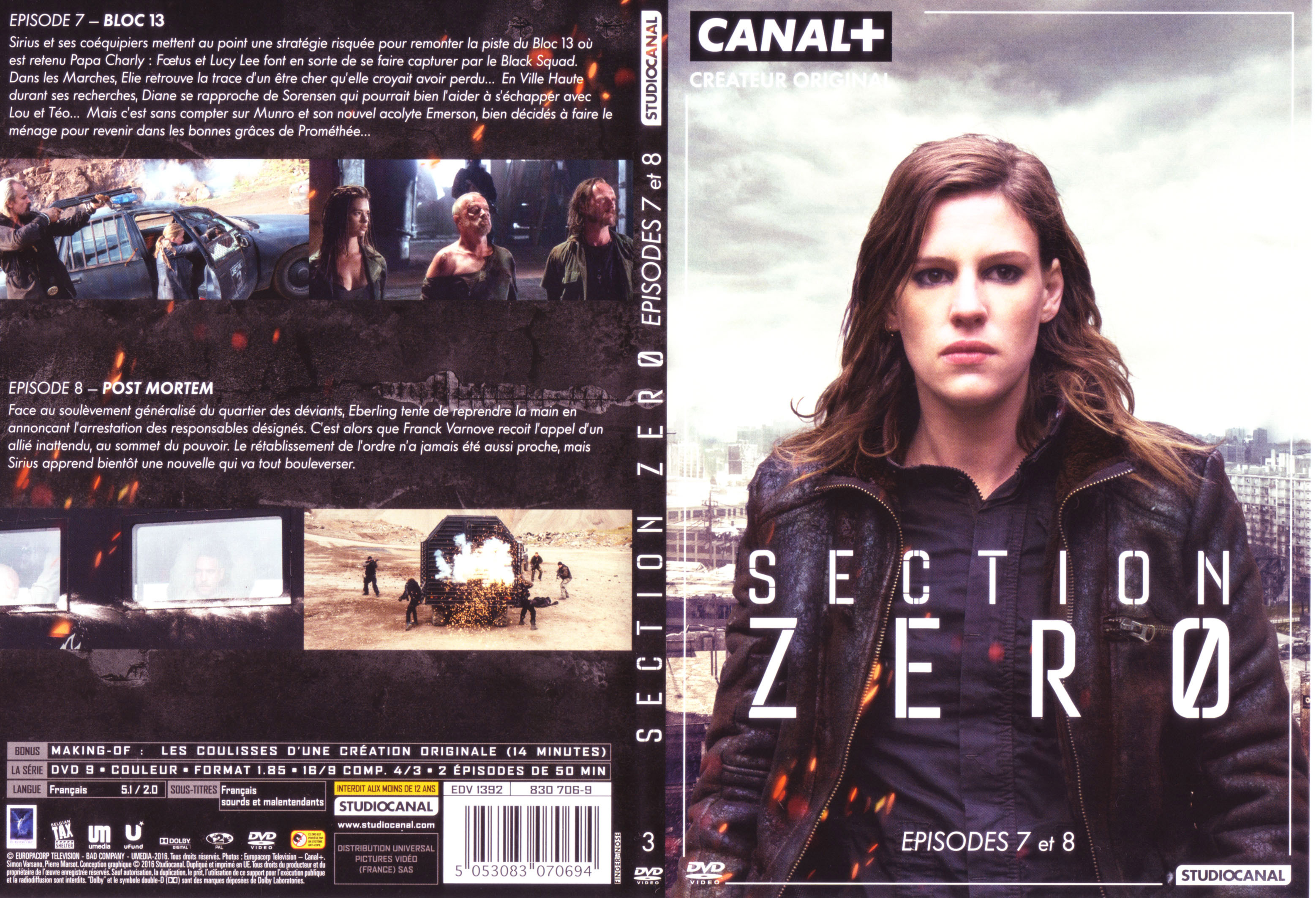 Jaquette DVD Section zero saison 1 DVD 3