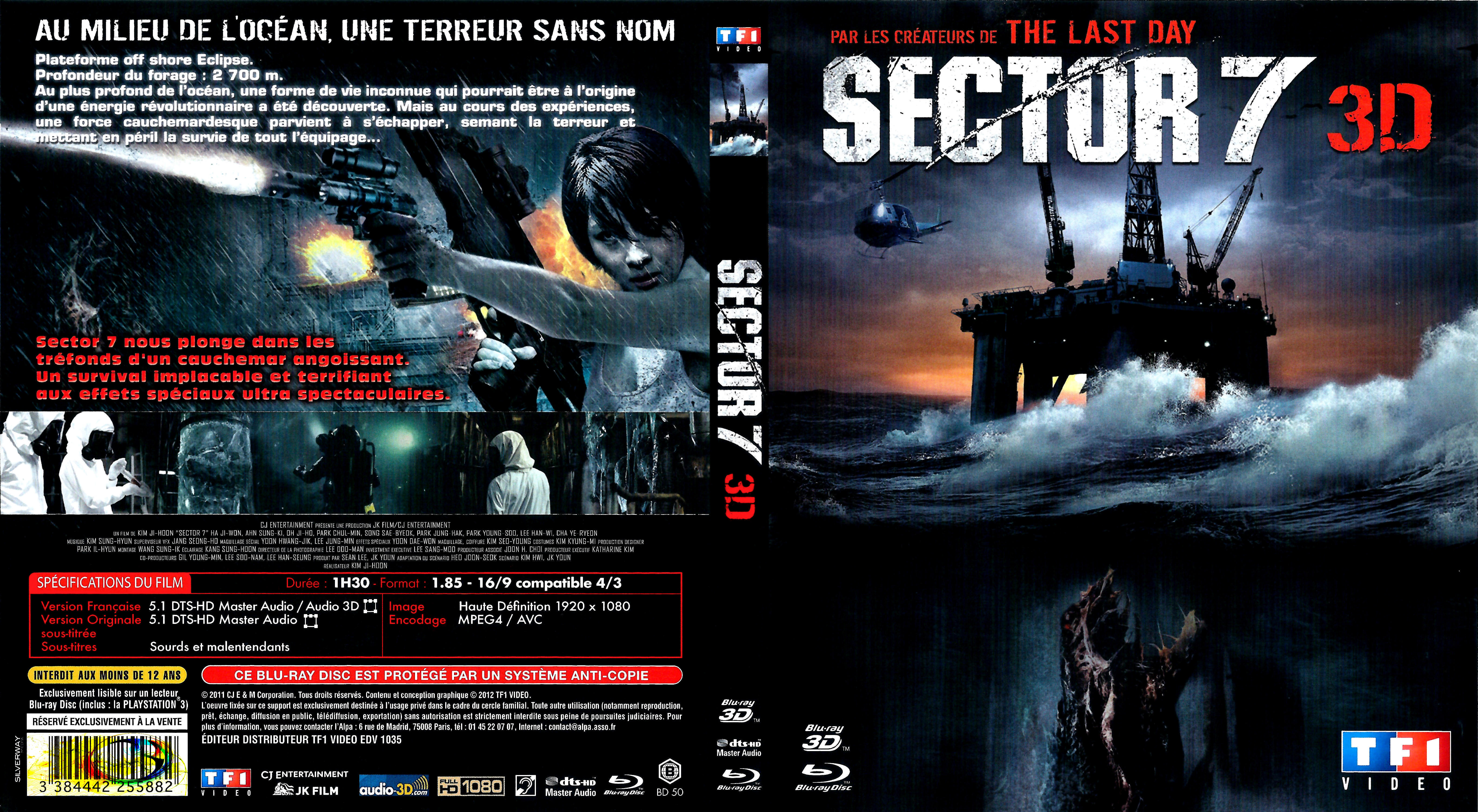Jaquette DVD Sector 7 3D (BLU-RAY)