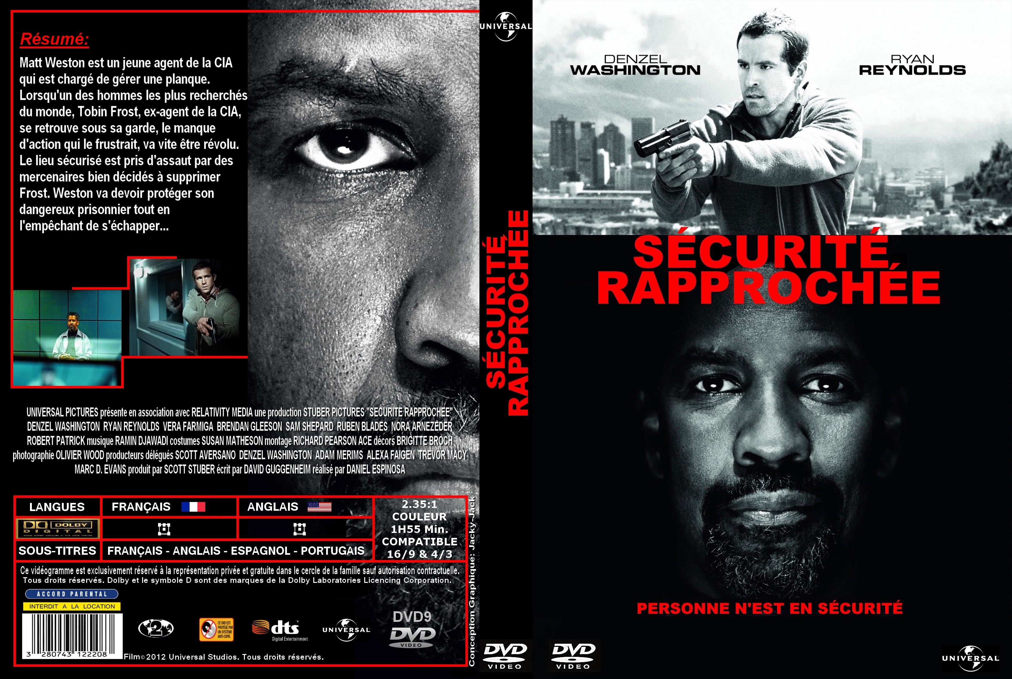 Jaquette DVD Scurit Rapproche custom