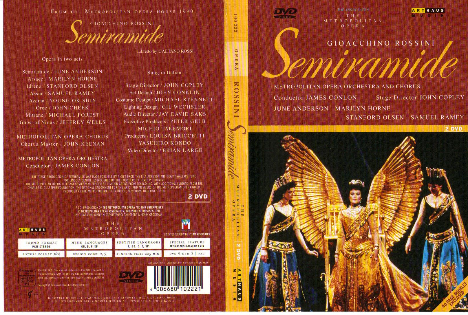 Jaquette DVD Semiramide