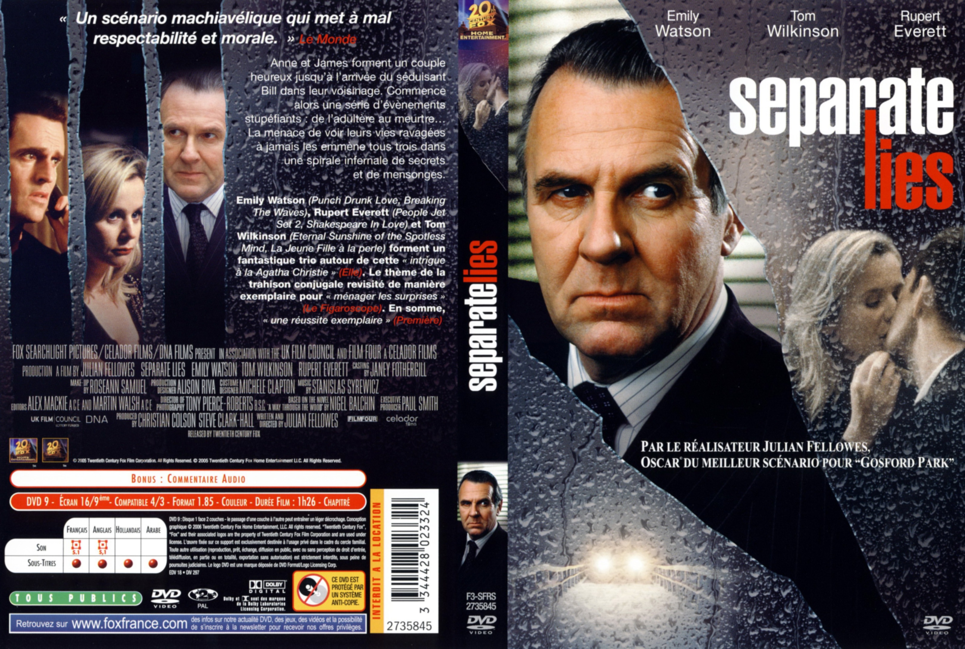 Jaquette DVD Separate lies