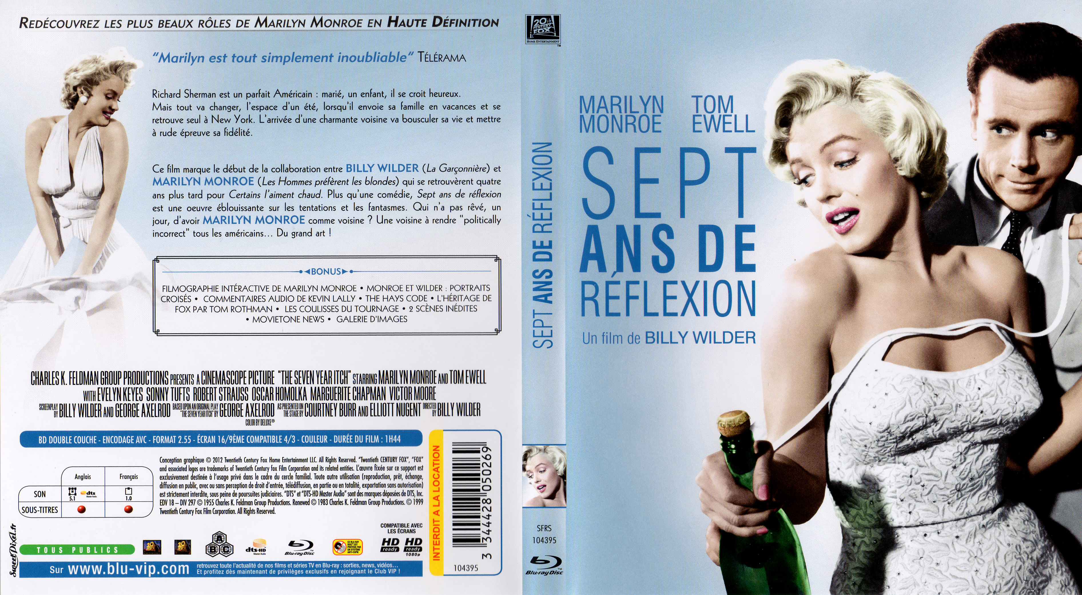 Jaquette DVD Sept ans de reflexion (BLU-RAY)