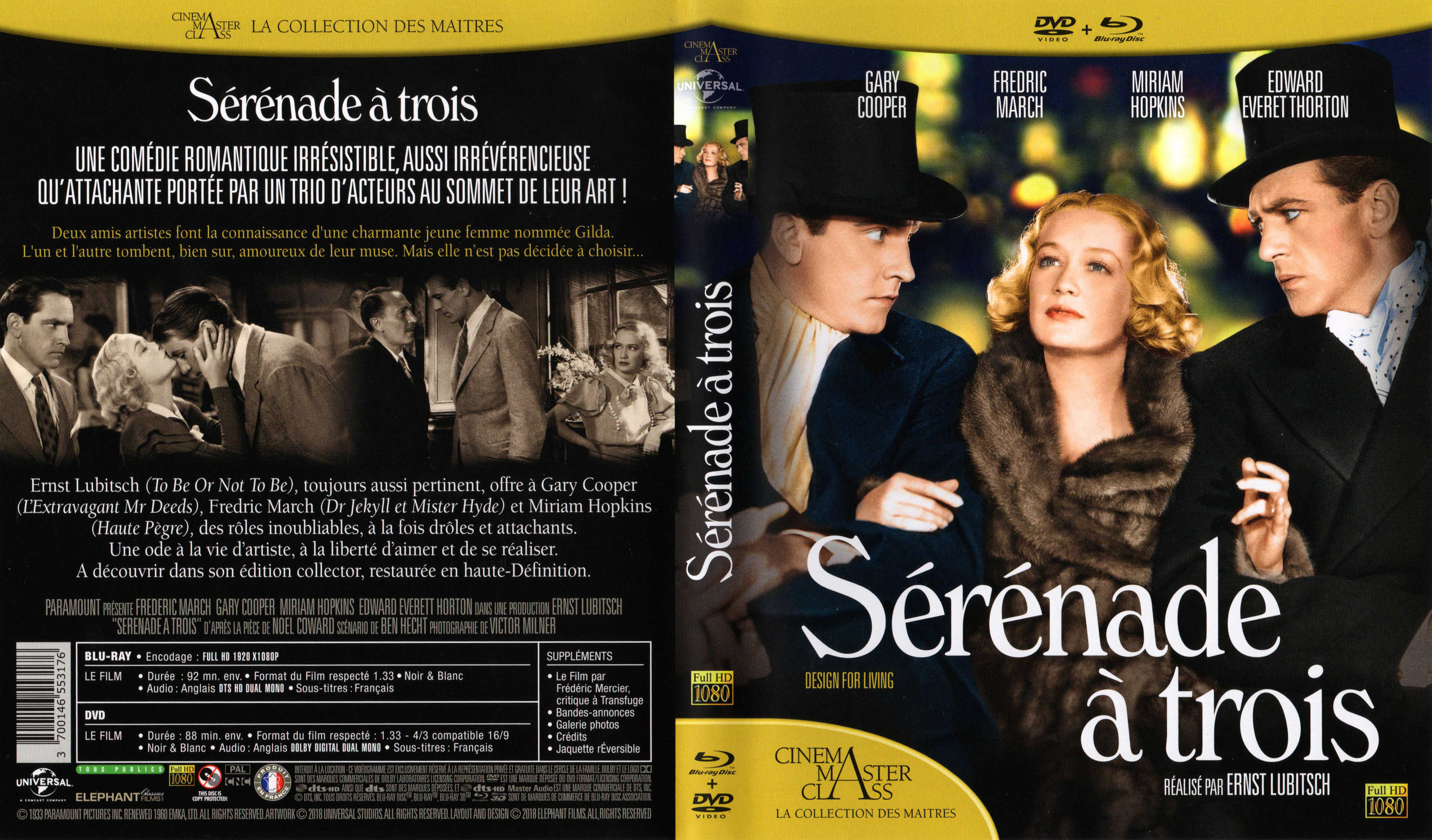 Jaquette DVD Serenade  trois (BLU-RAY)