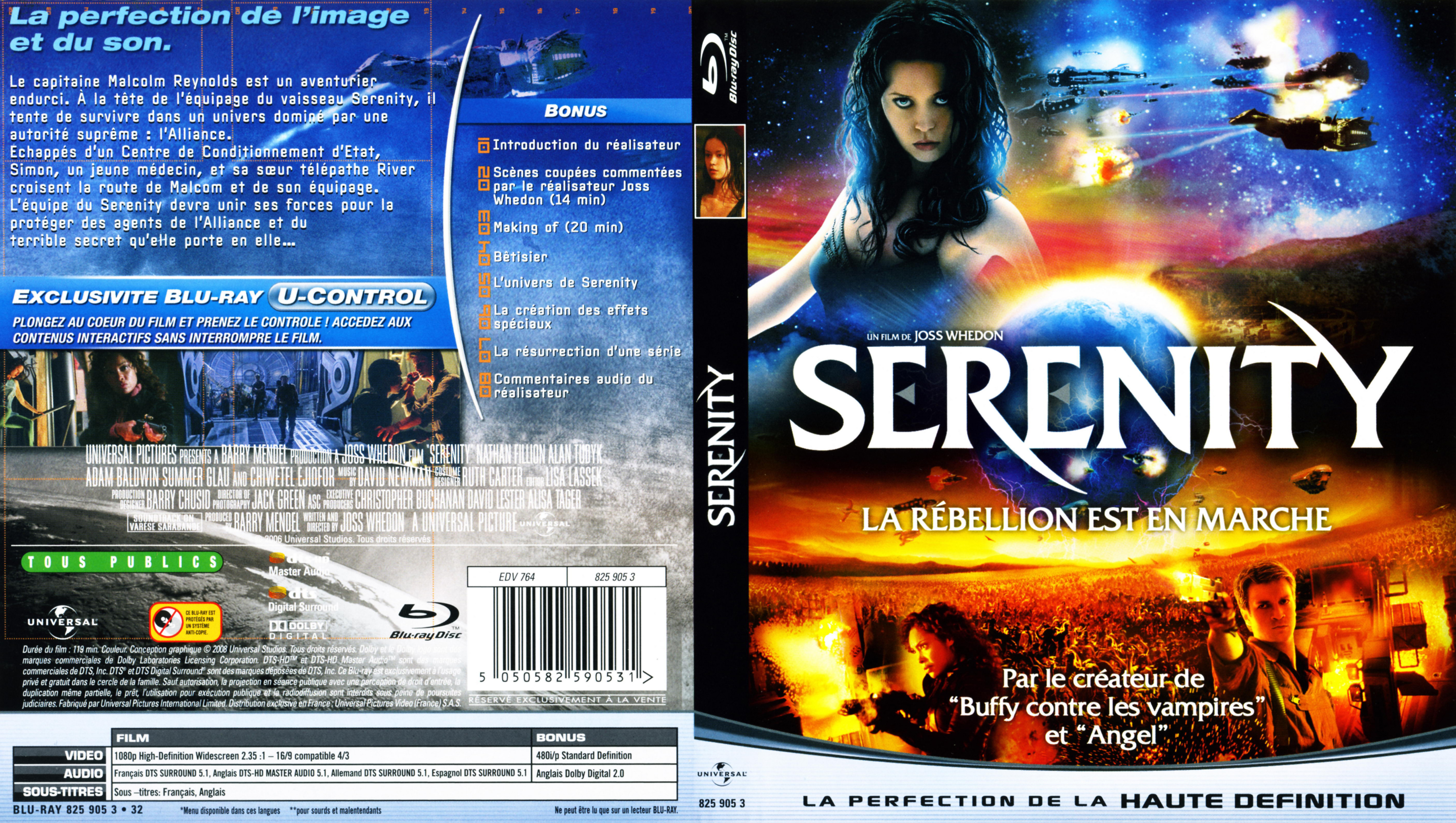Jaquette DVD Serenity (BLU-RAY)