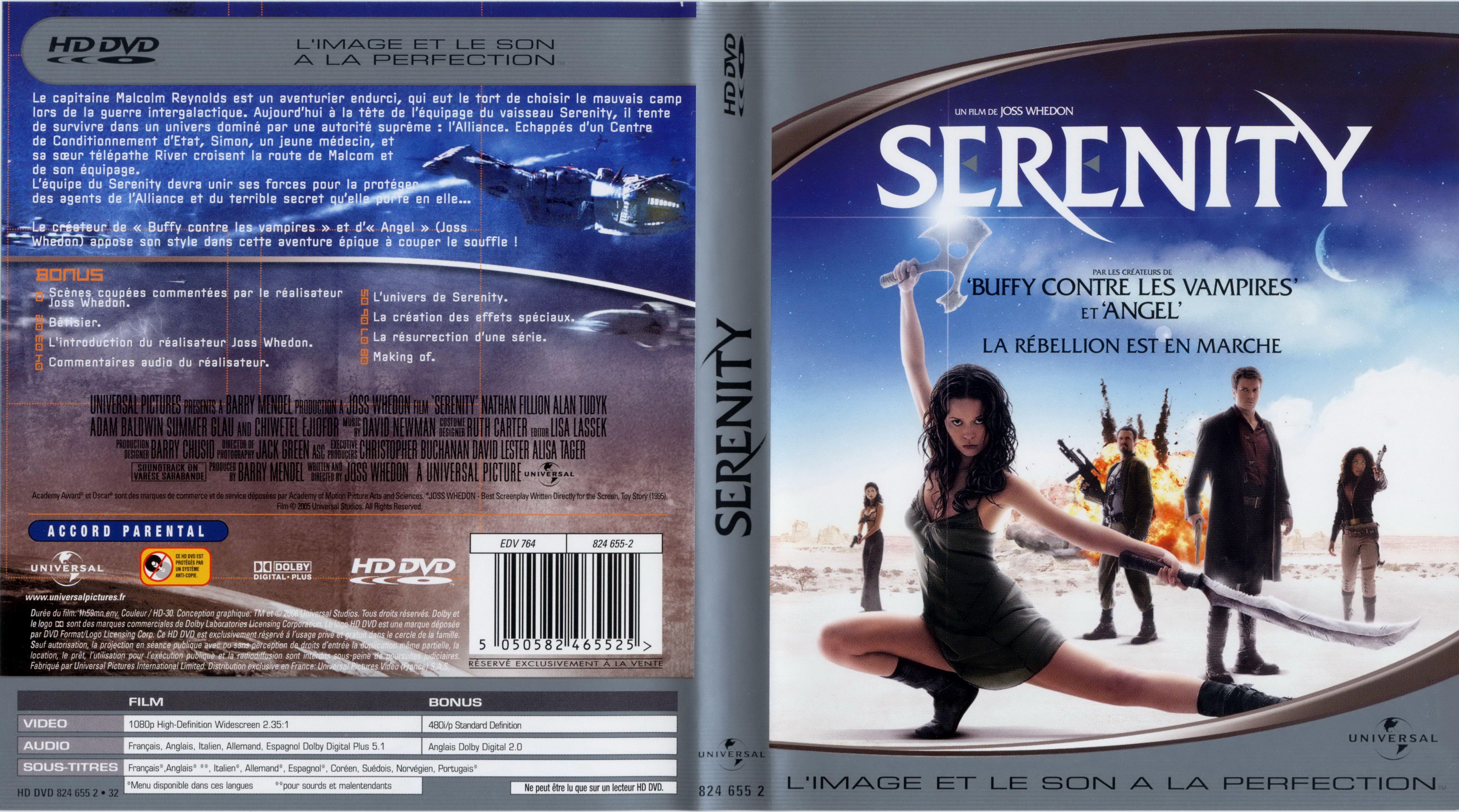 Jaquette DVD Serenity la rebellion est en marche (HD-DVD)
