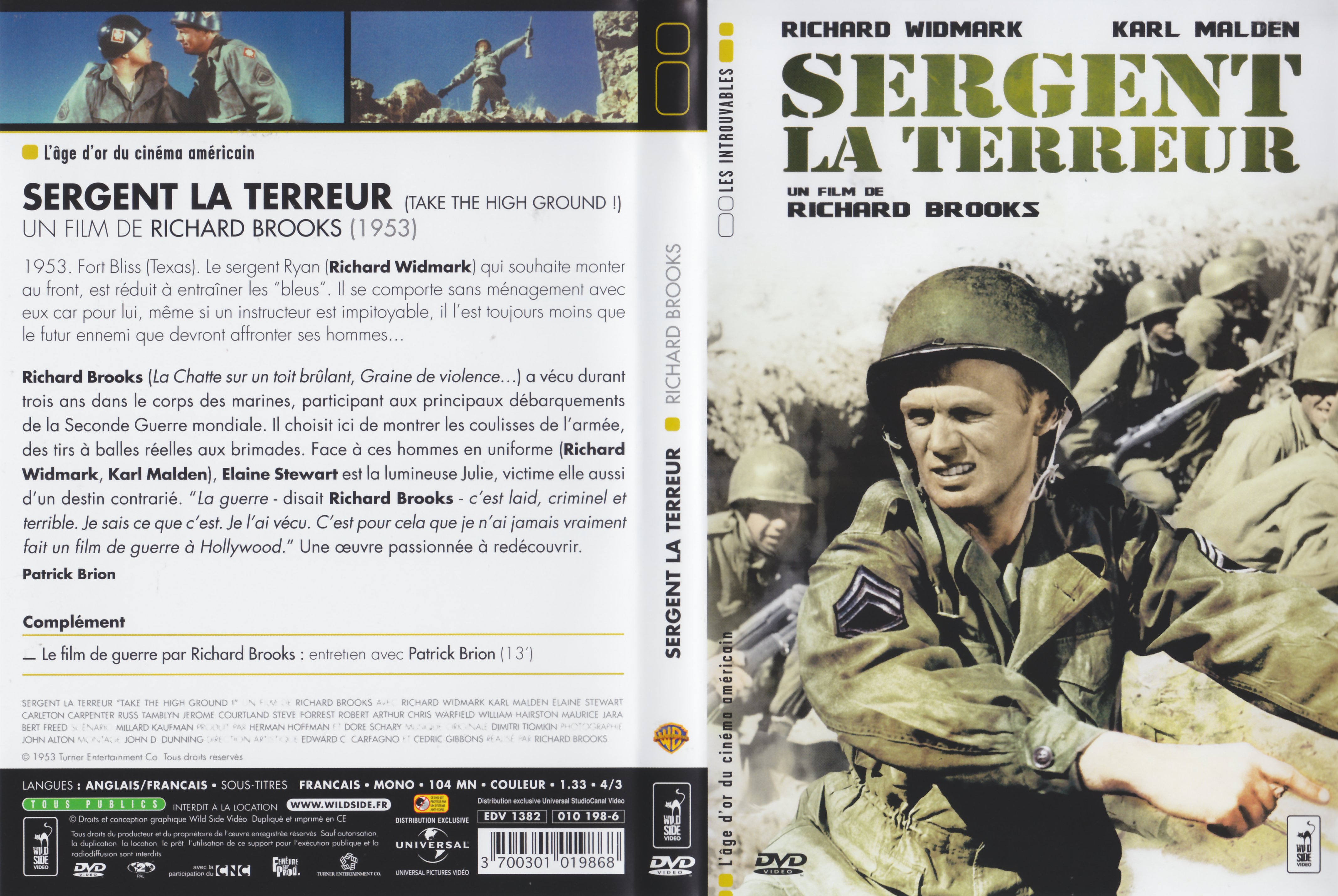 Jaquette DVD Sergent La Terreur