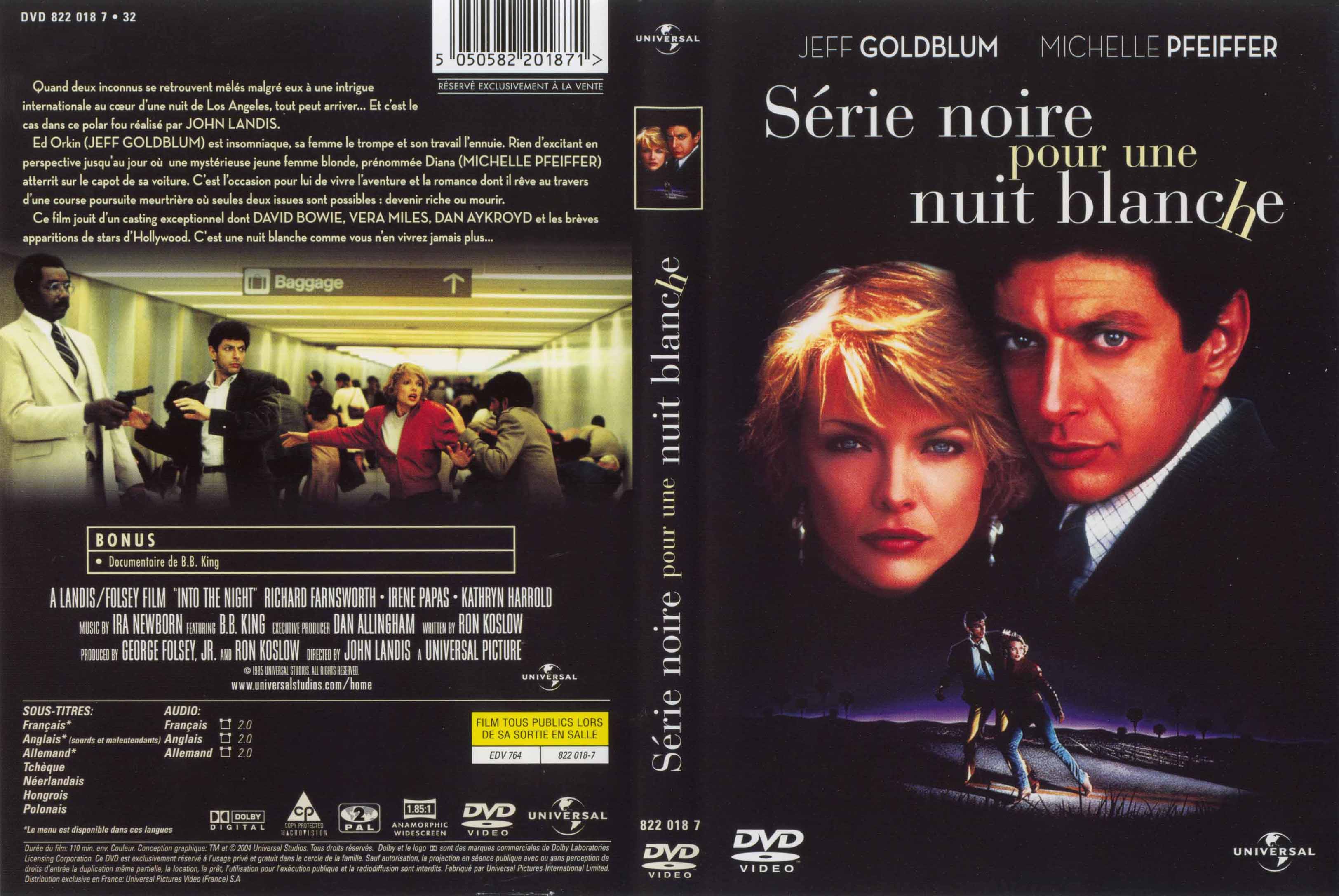 Jaquette DVD Srie noire pour une nuit blanche