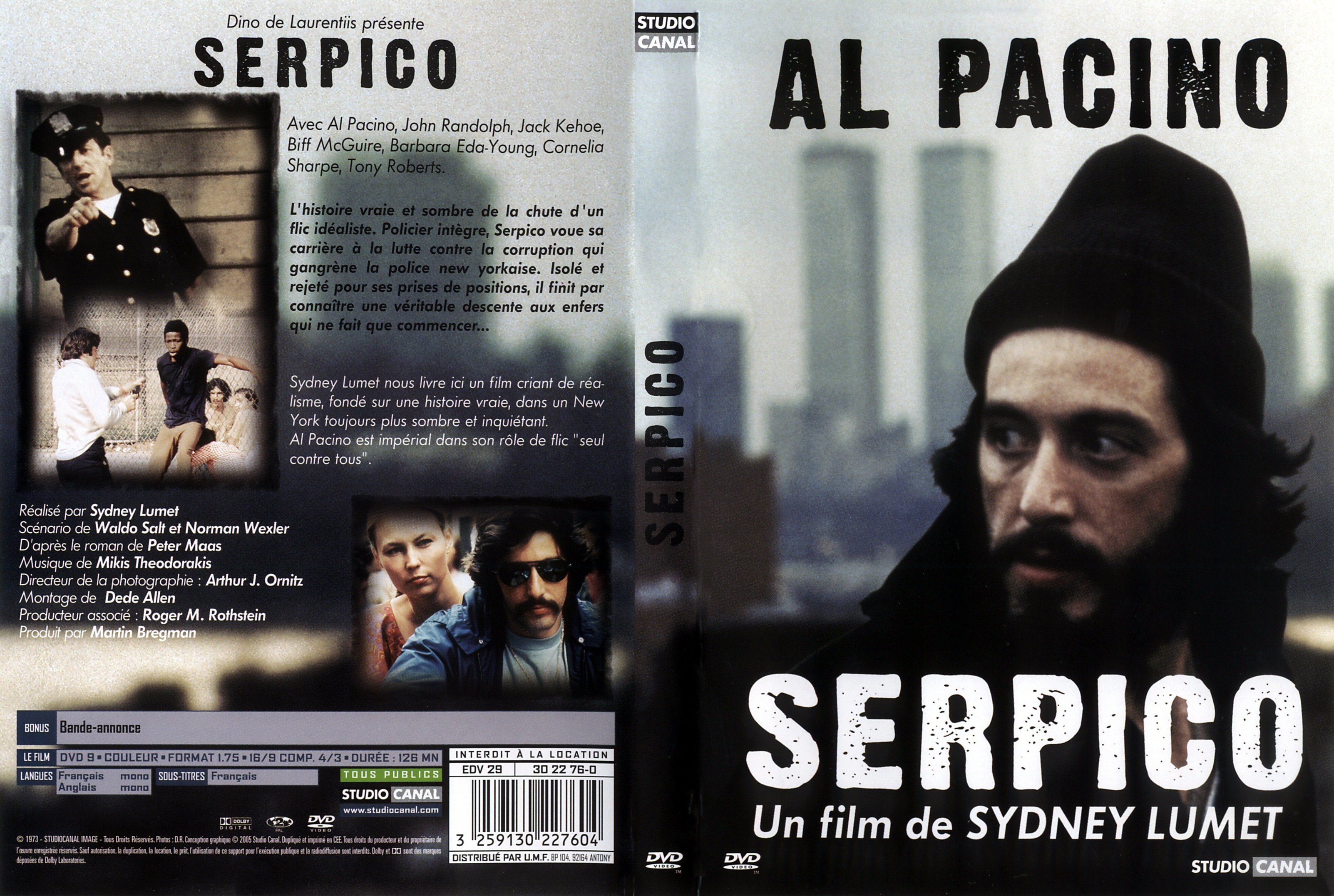 Jaquette DVD Serpico