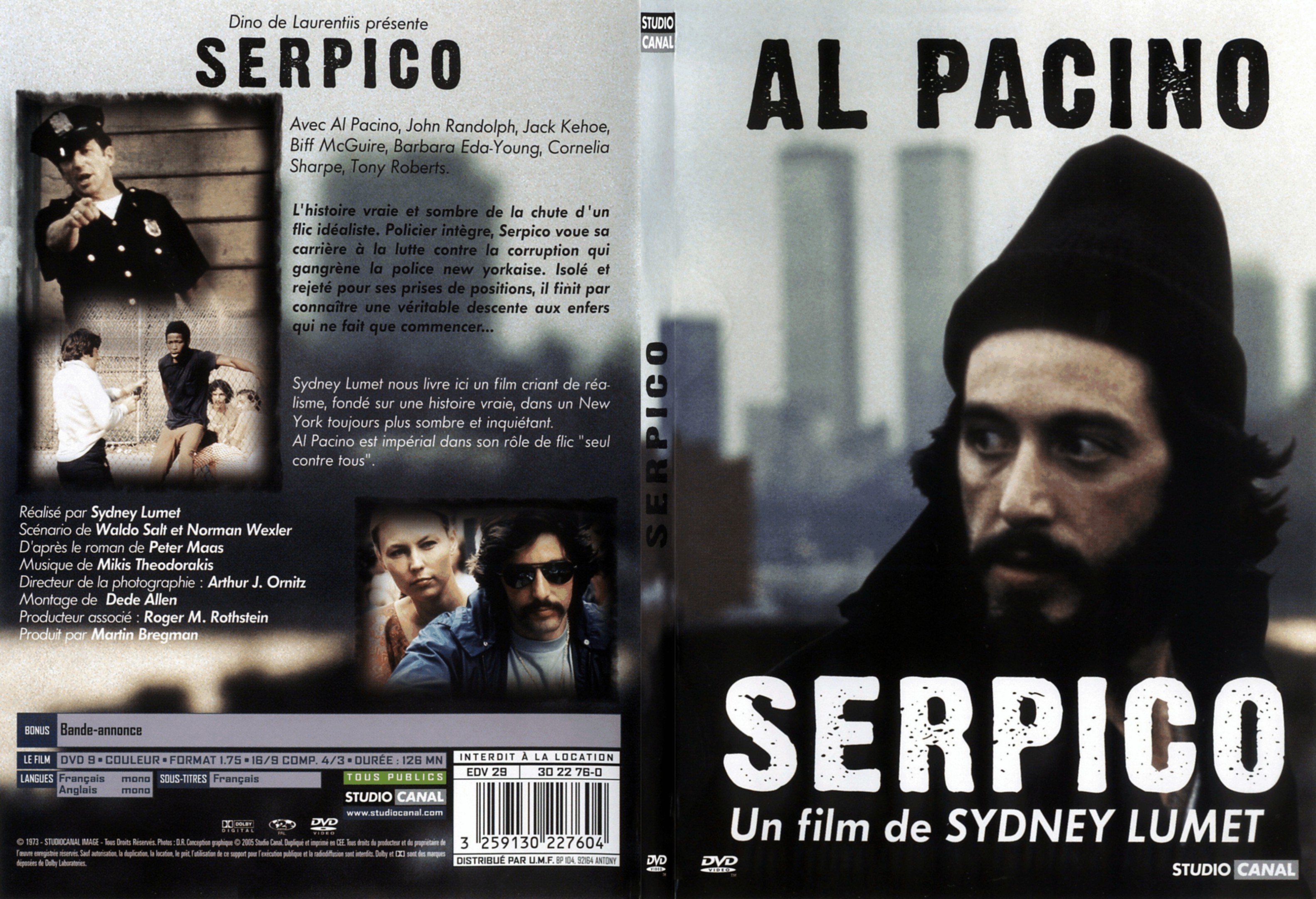 Jaquette DVD Serpico - SLIM