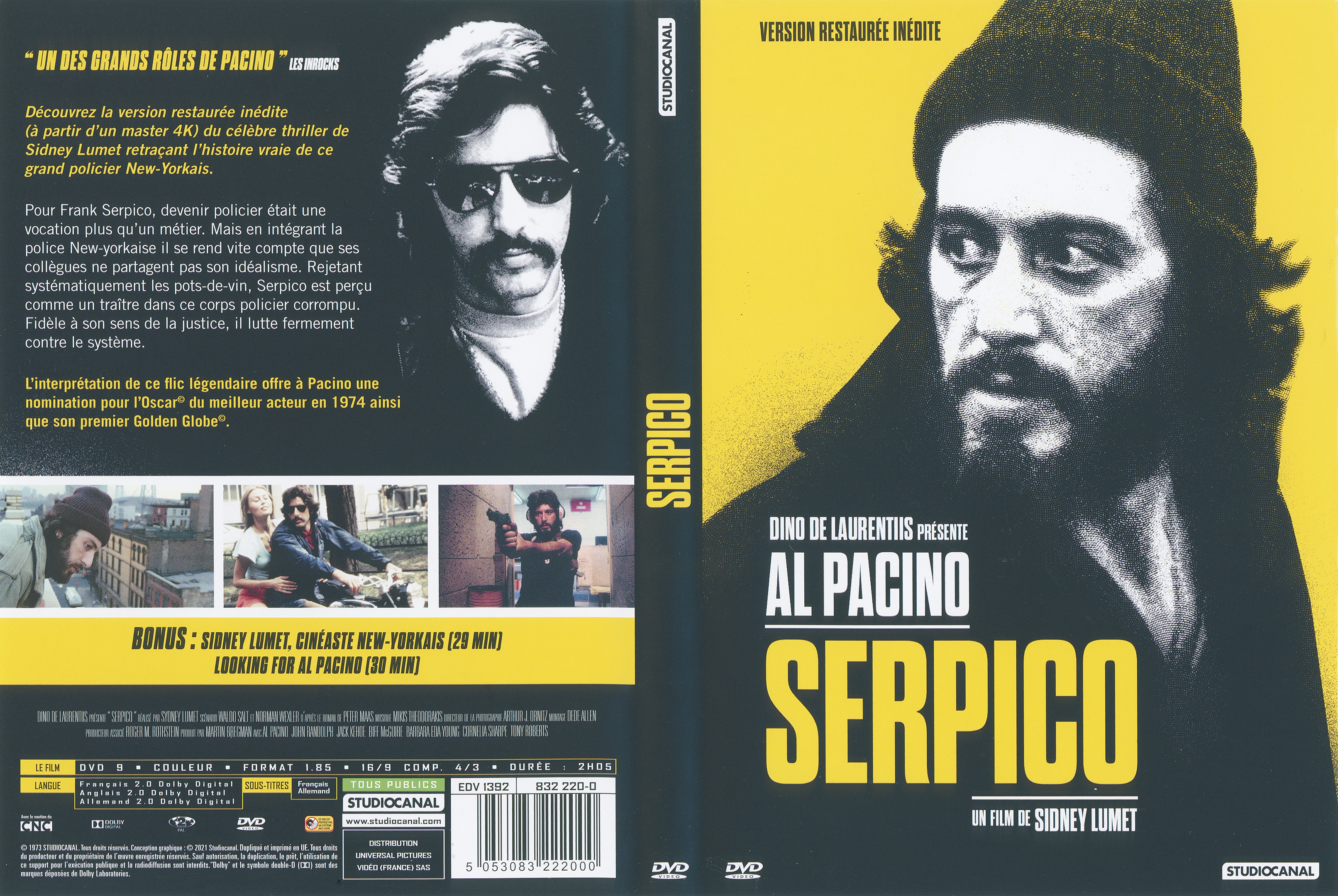 Jaquette DVD Serpico v2