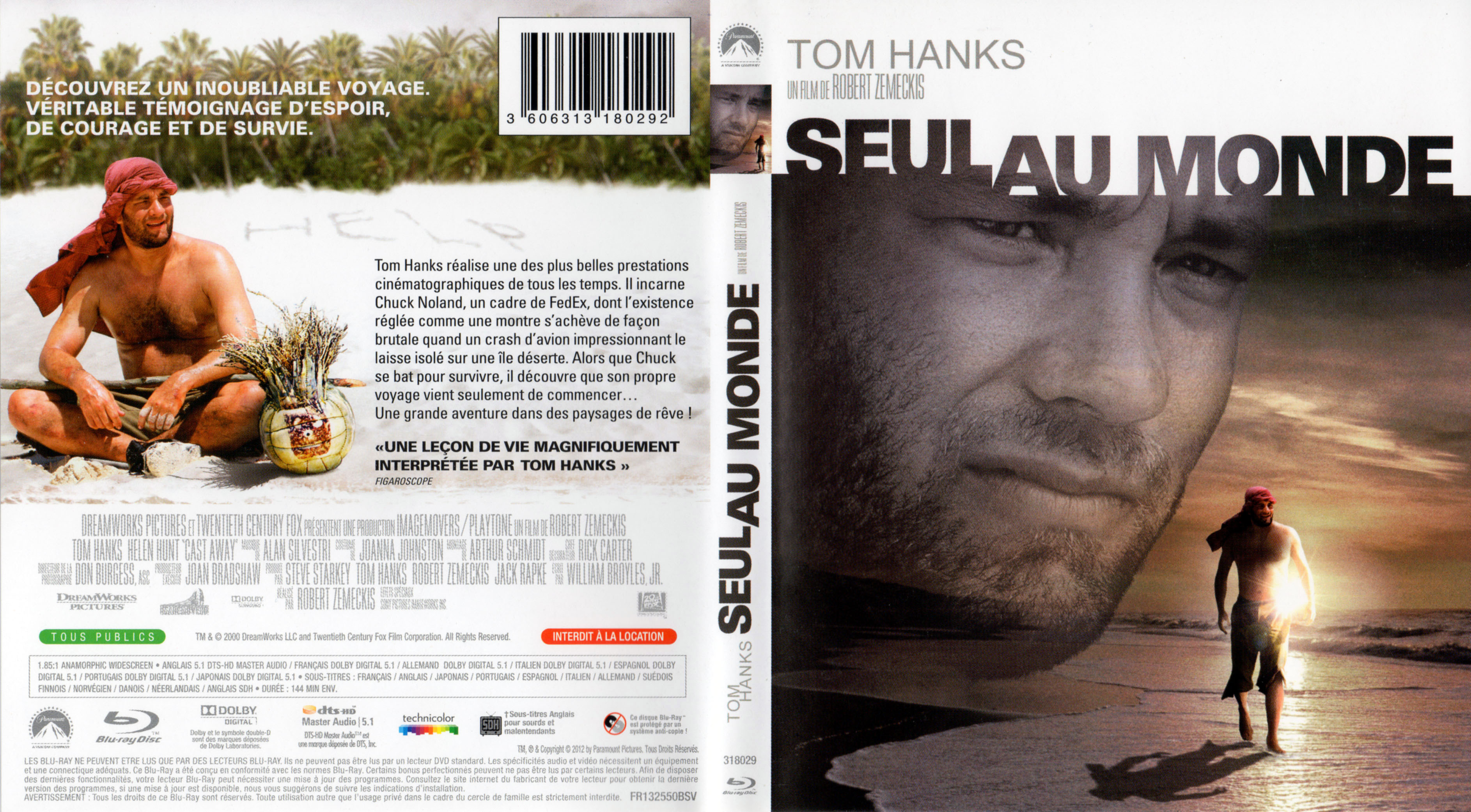 Jaquette DVD Seul au monde (BLU-RAY)