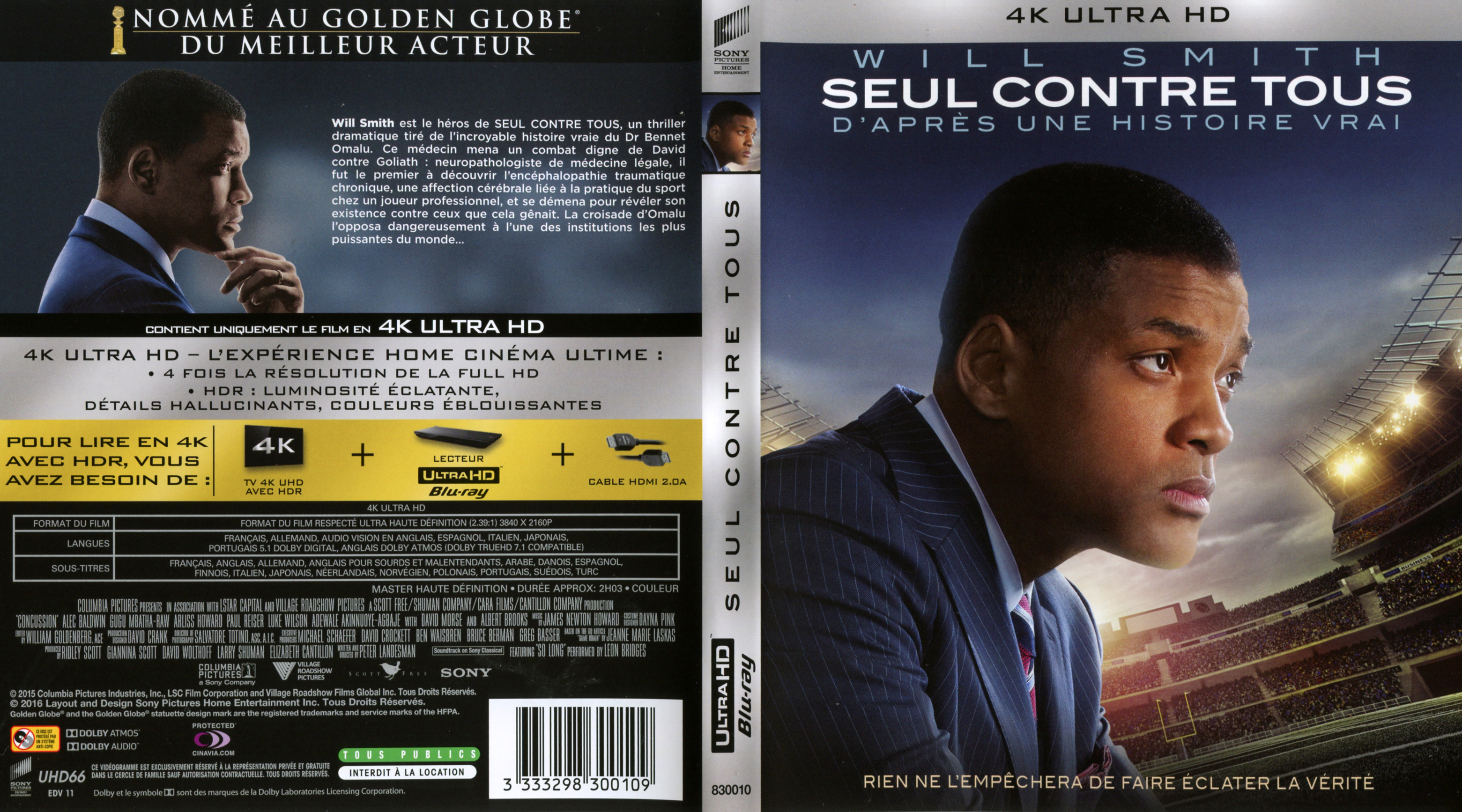 Jaquette DVD Seul contre tous (BLU-RAY)